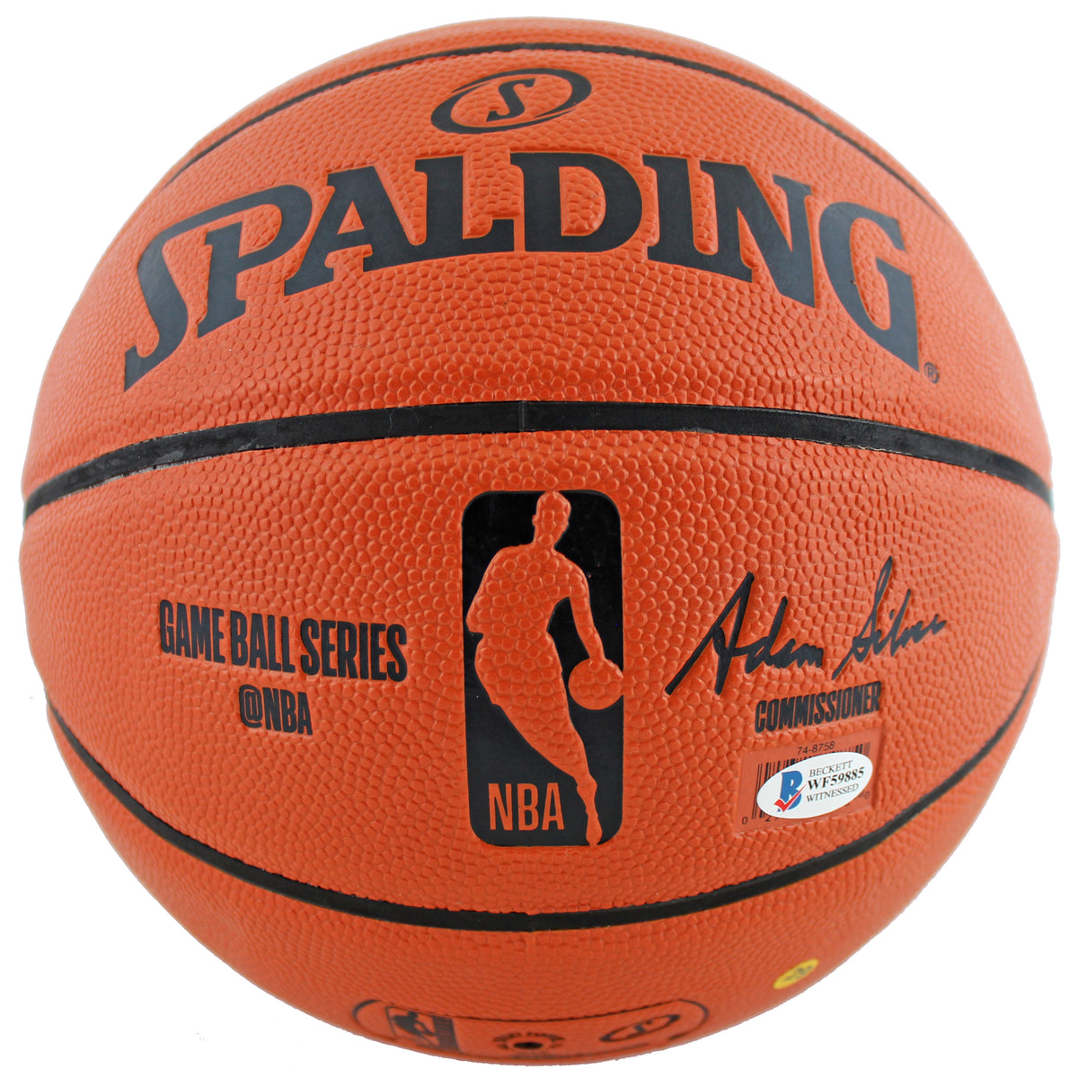 Lakers Shaquille O'Neal Signed Game Ball Series Basketball w/ Gold Sig BAS