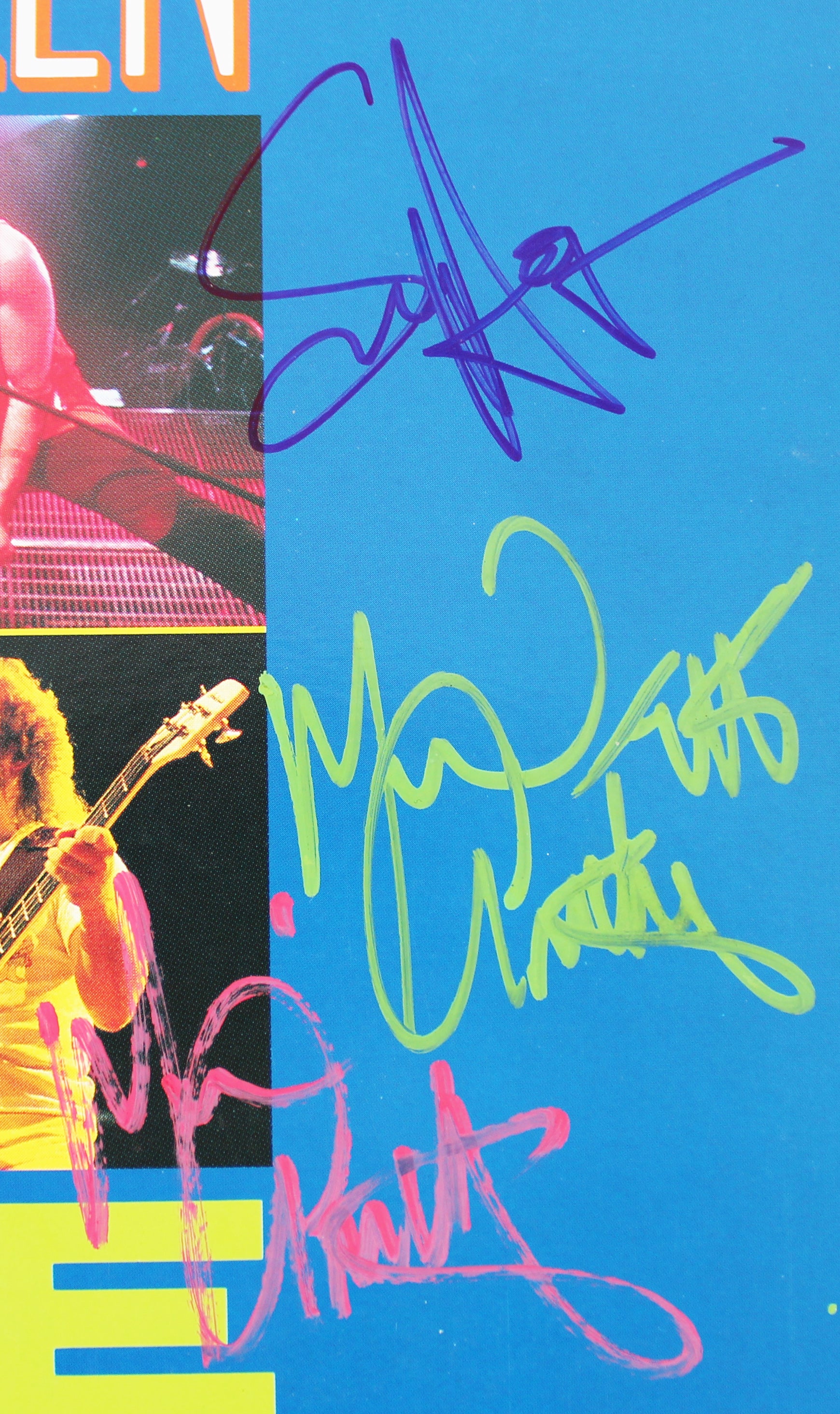 Van Halen (5) Authentic Signed Live Without A Net Laserdisc Cover W/Disk BAS
