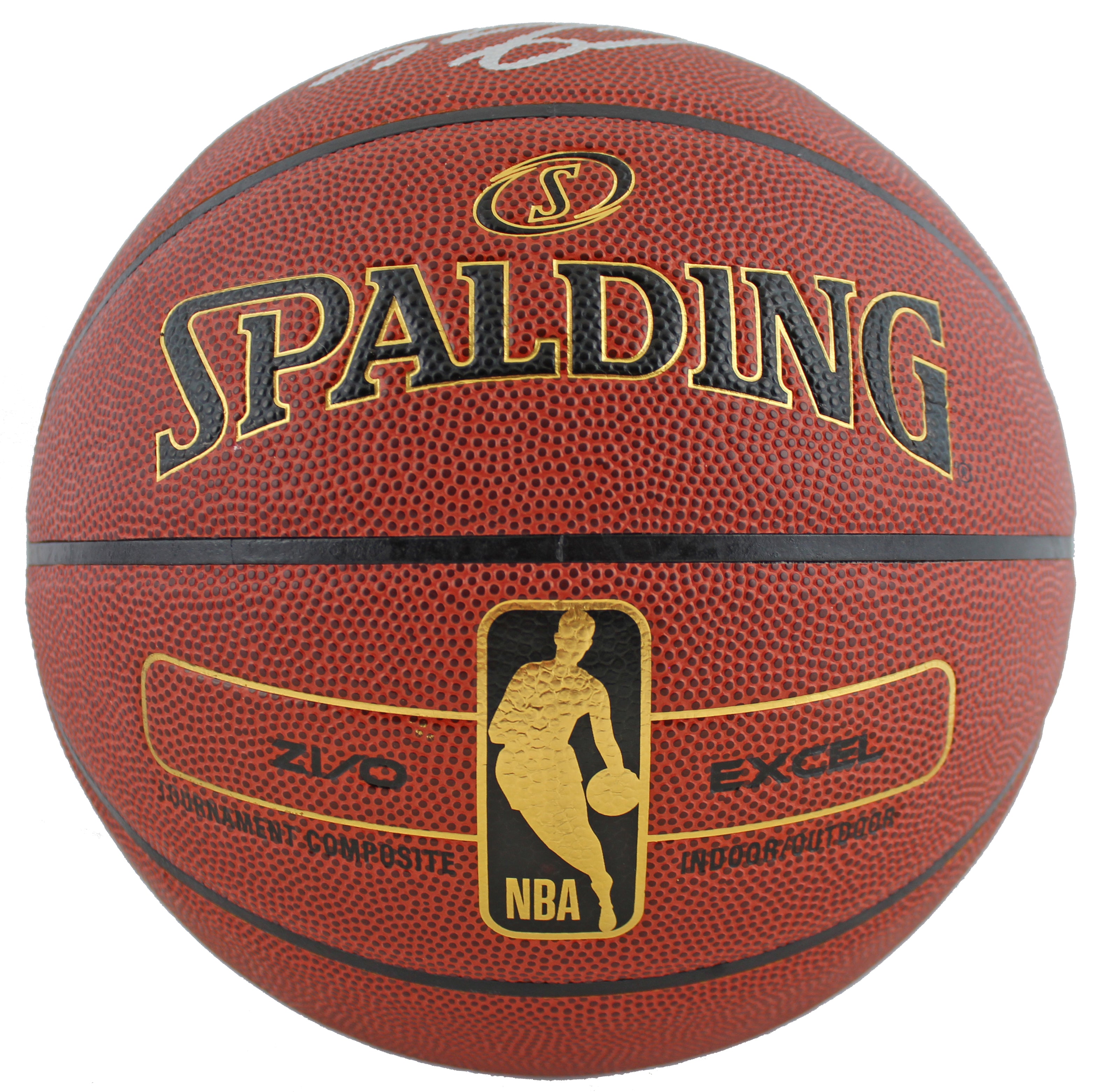 Lakers Shaquille O'Neal Signed Brown Spalding Basketball w/ Silver Sig BAS