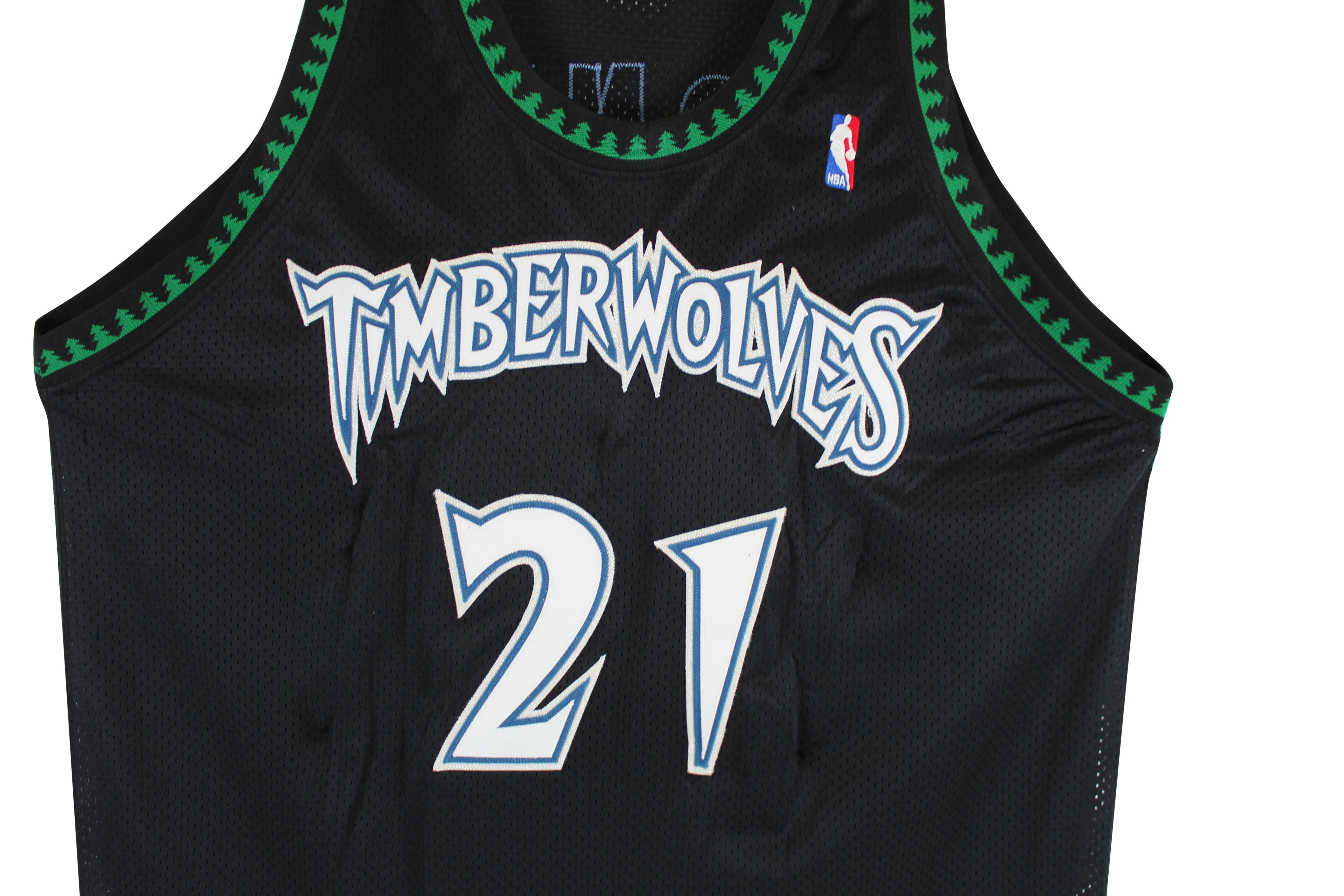Timberwolves Kevin Garnett Signed 1998 Game Used Starter Black Jersey Steiner