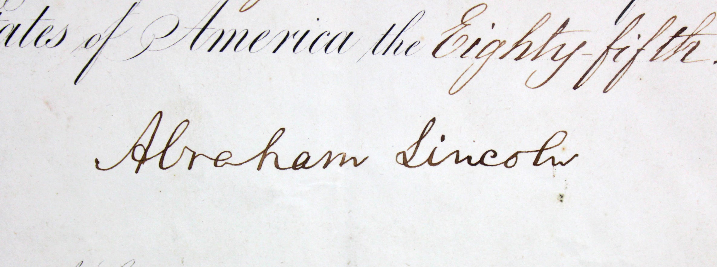 Abraham Lincoln Signed 11x15.5 1861 Ambassador Appointment Auto Graded 10! BAS