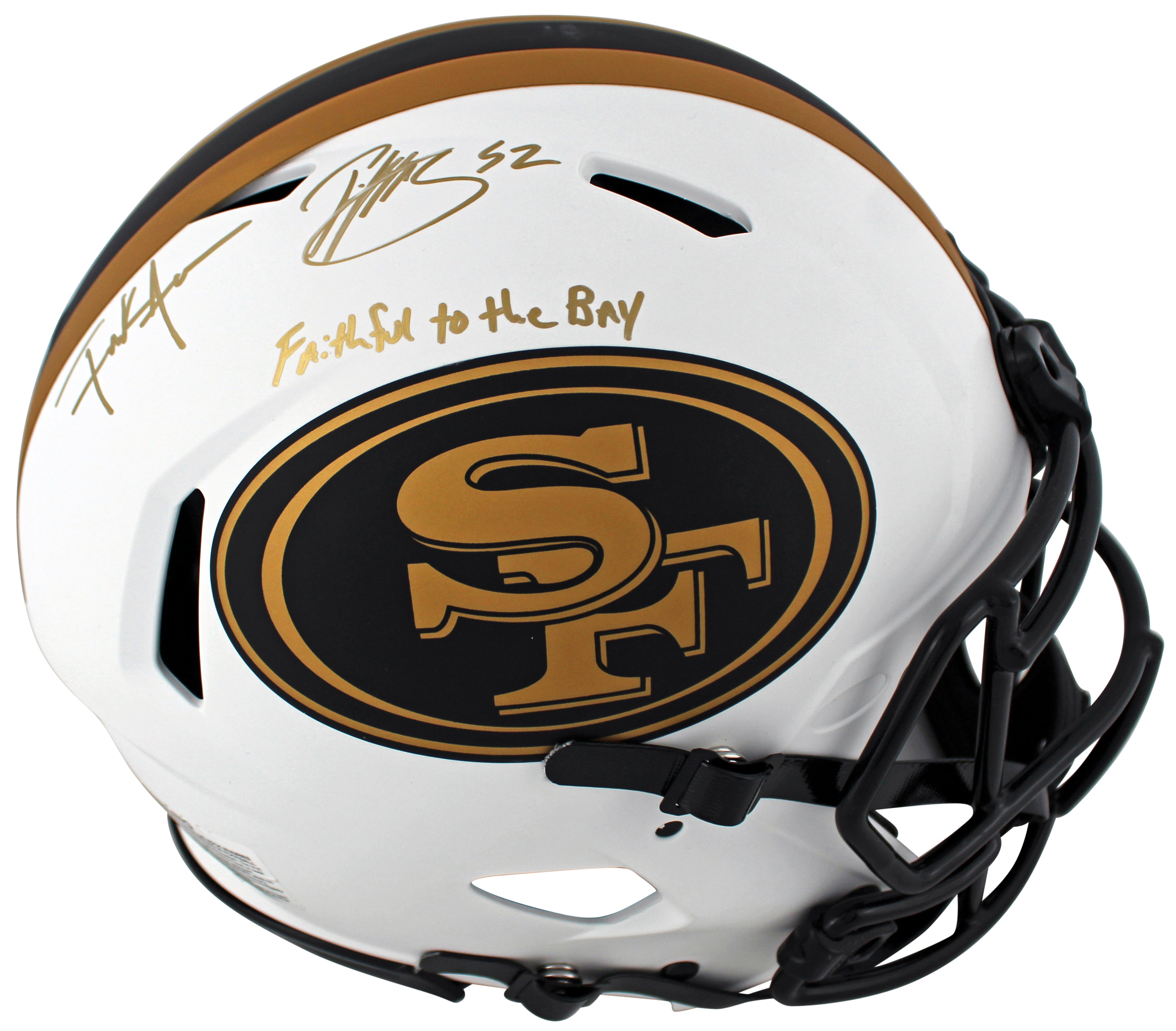 49ers Patrick Willis & Frank Gore Signed Lunar F/S Speed Proline Helmet BAS Wit