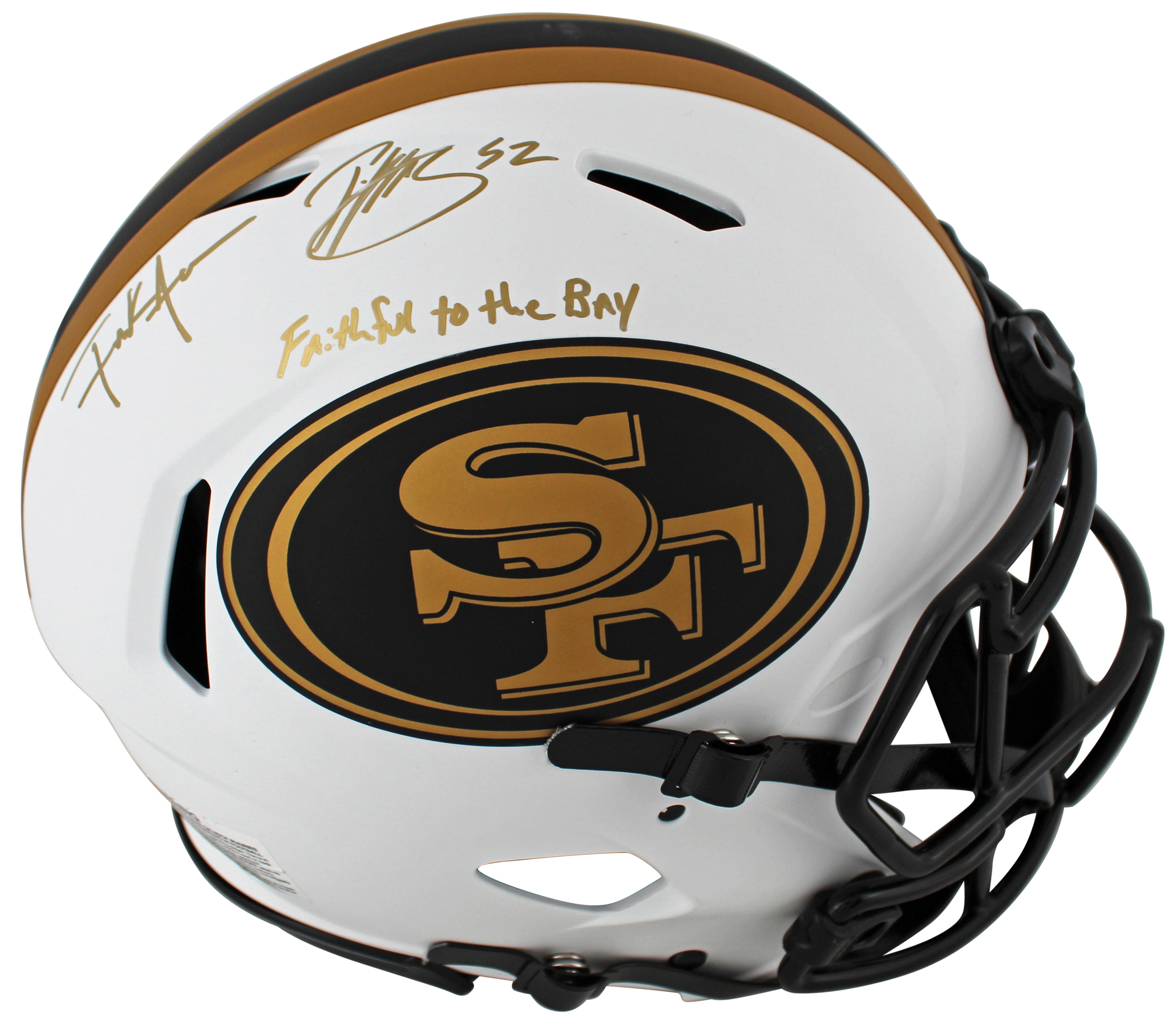 49ers Patrick Willis & Frank Gore Signed Lunar F/S Speed Proline Helmet BAS Wit