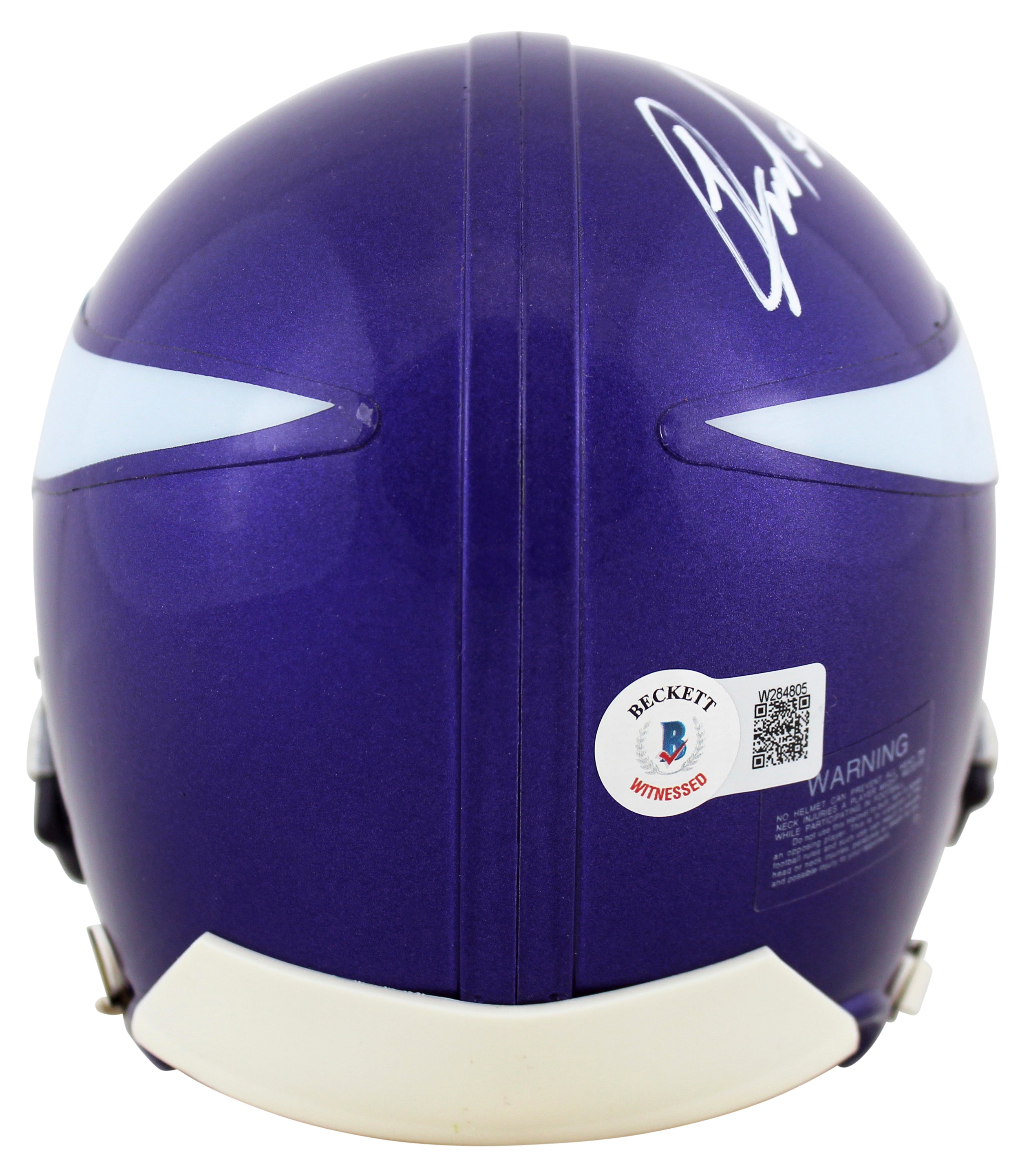 Vikings Jared Allen Authentic Signed 06-12 TB Rep Mini Helmet BAS Witnessed