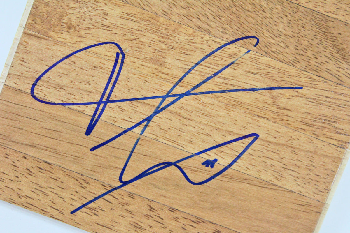 Knicks Frank Ntilikina Authentic Signed 6x6 Floorboard Autographed BAS #D94333