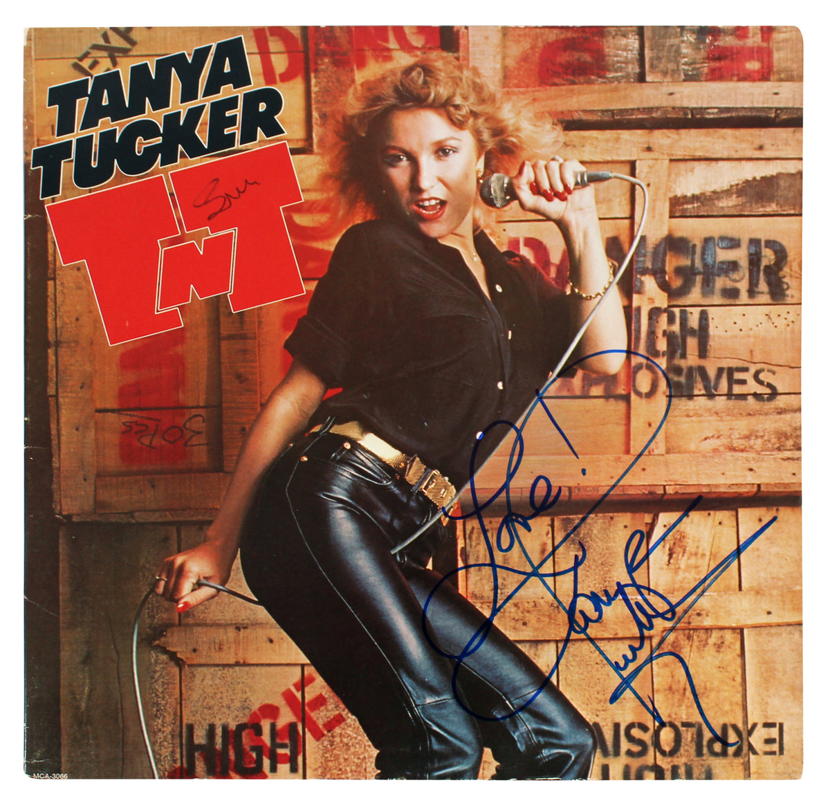 Tanya Tucker "Love" Authentic Signed TNT Album Cover W/ Vinyl BAS #BG83062