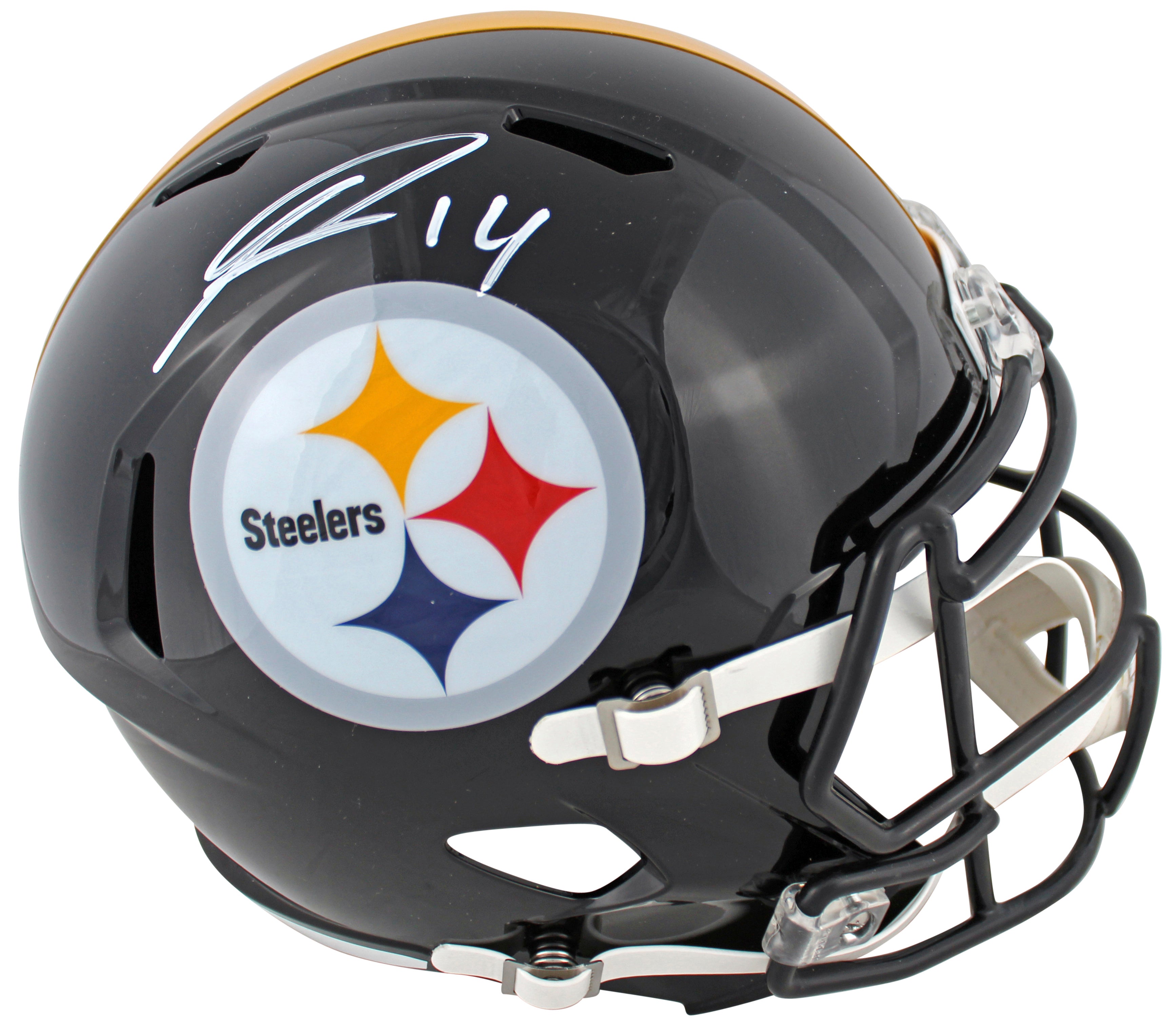 Steelers George Pickens Authentic Signed Full Size Speed Rep Helmet JSA