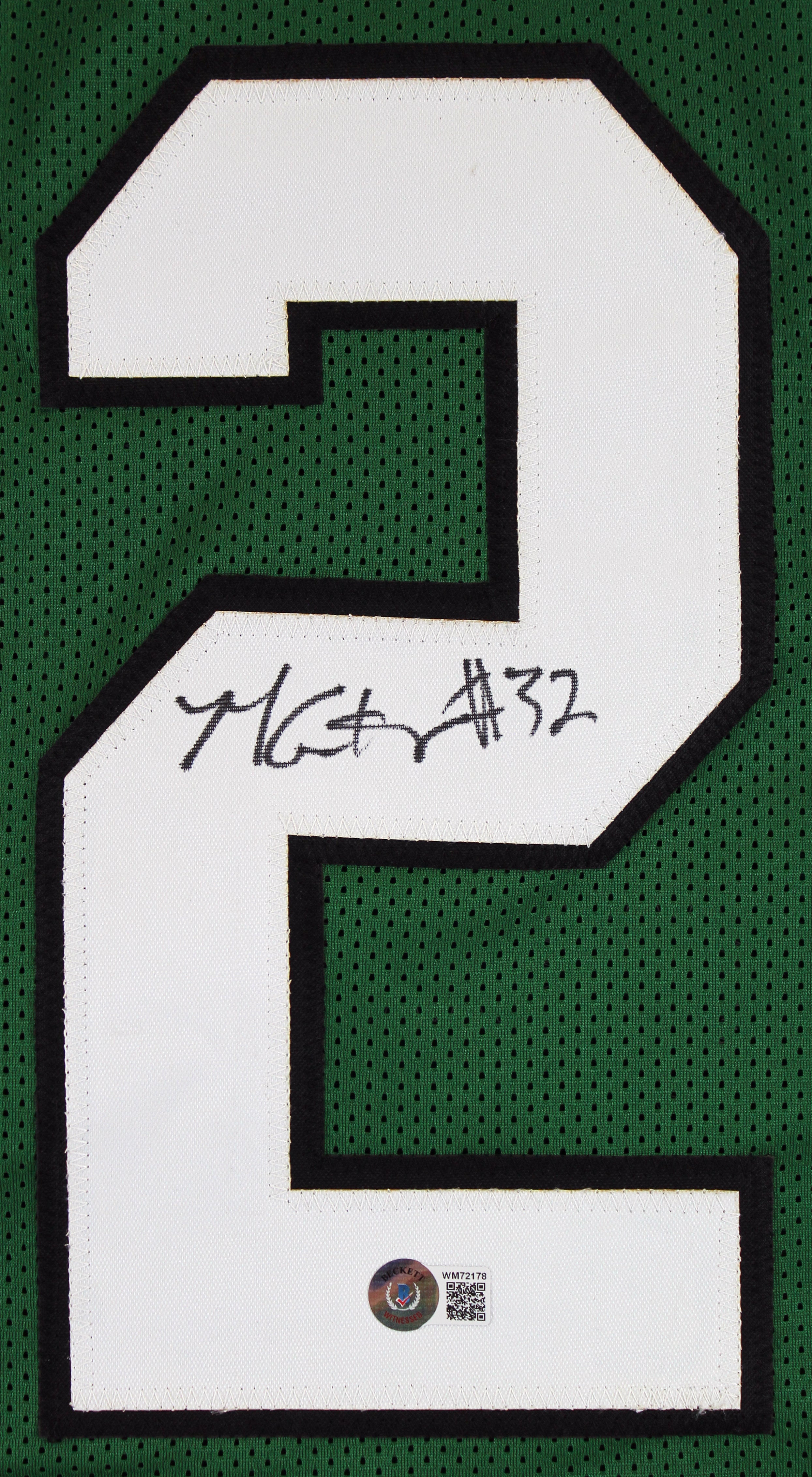 Michael Carter Authentic Signed Green Pro Style Jersey Autographed BAS Witness