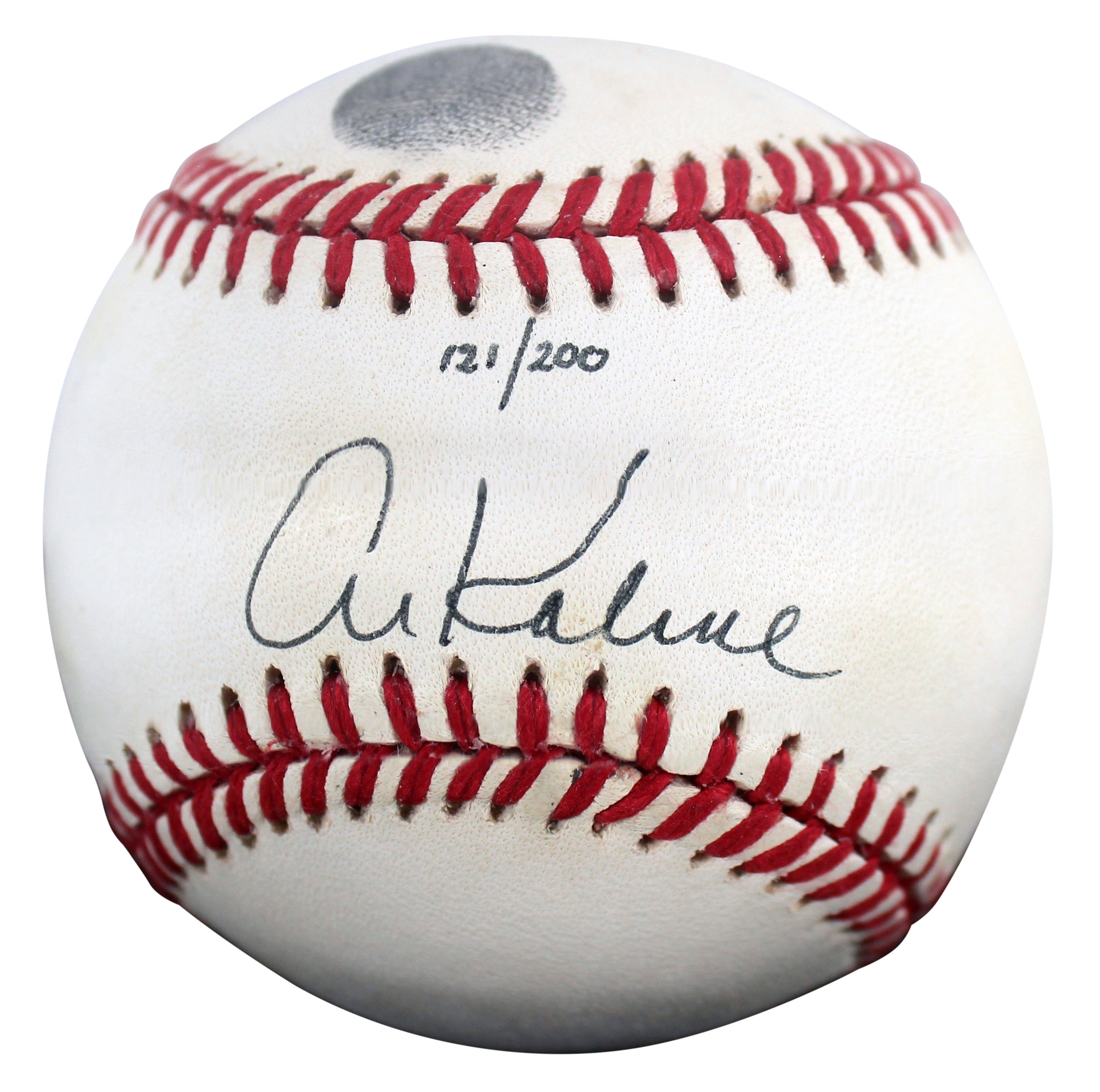Tigers Al Kaline Signed Thumbprint Baseball LE #'d/200 w/ Display Case BAS HOLIDAY DOORBUSTER
