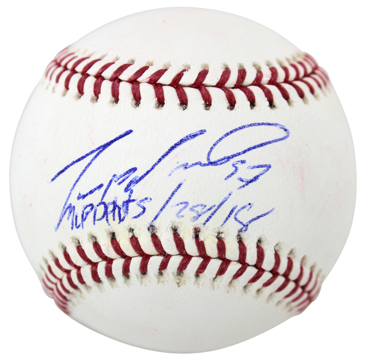 Giants Dereck Rodríguez "MLB Debut 5/28/18" Signed Oml Baseball BAS #H14625