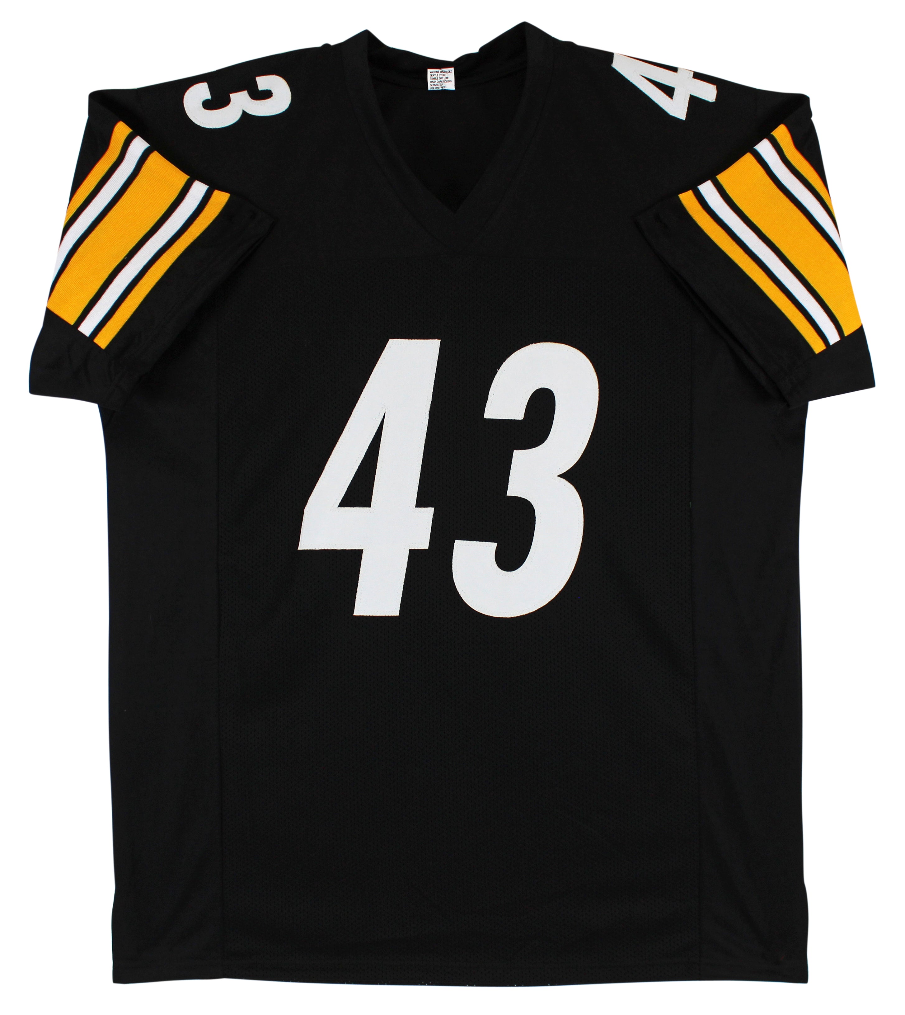 Troy Polamalu Authentic Signed Black Pro Style Jersey Autographed BAS Witnessed
