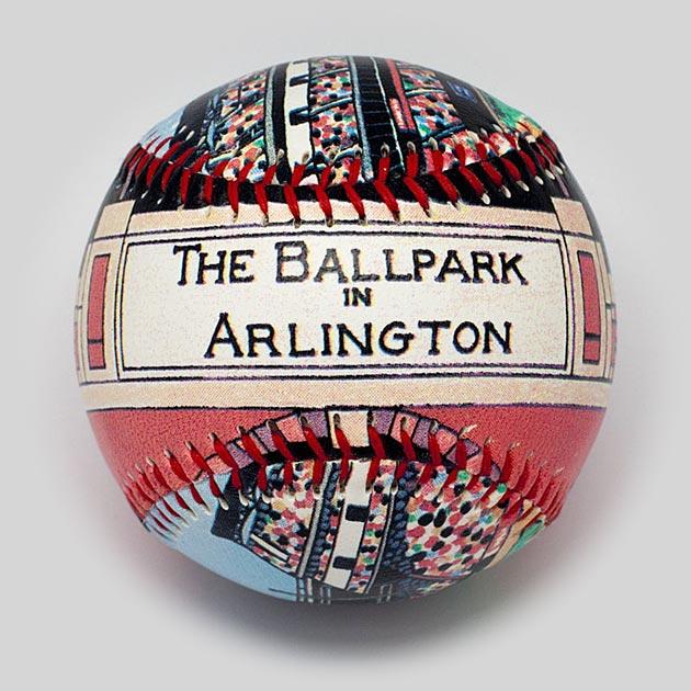 Rangers The Ballpark In Arlington Printed Unforgetaball! Un-signed