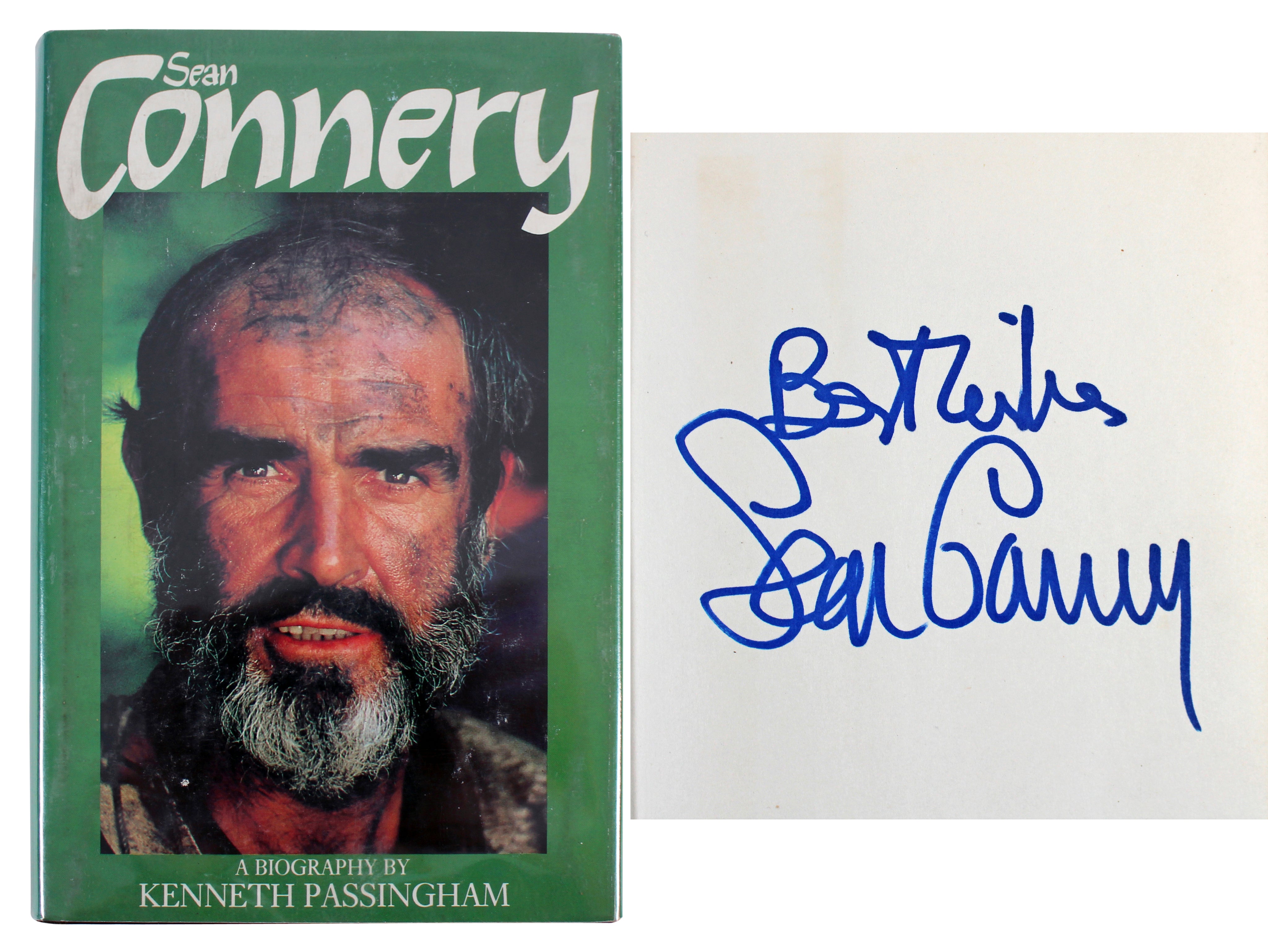 Sean Connery Authentic Signed Biography 1st Edition Hard Cover book PSA #V03812