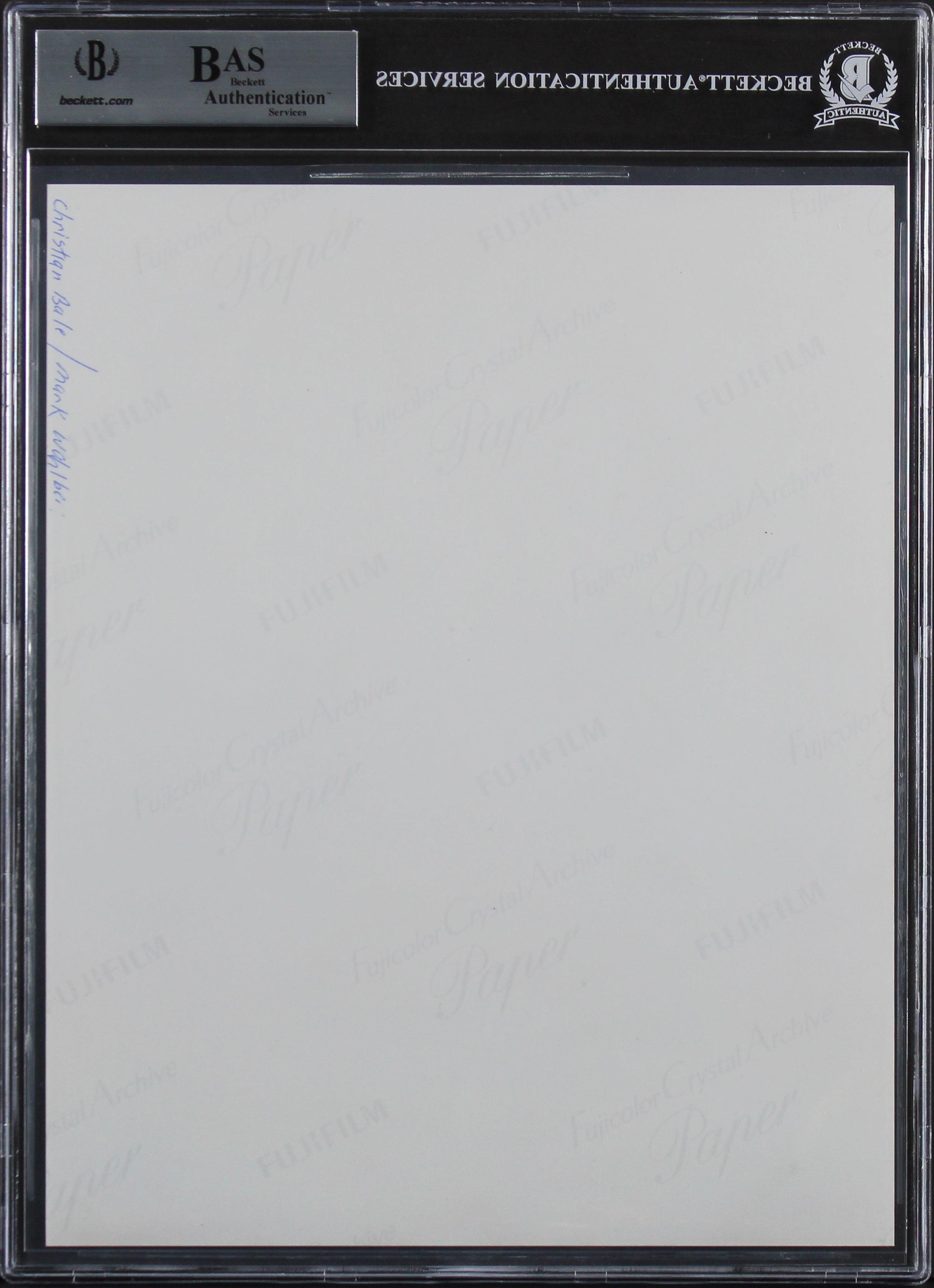 Mark Wahlberg & Christian Bale The Fighter Authentic Signed 8x10 Photo BAS Slab