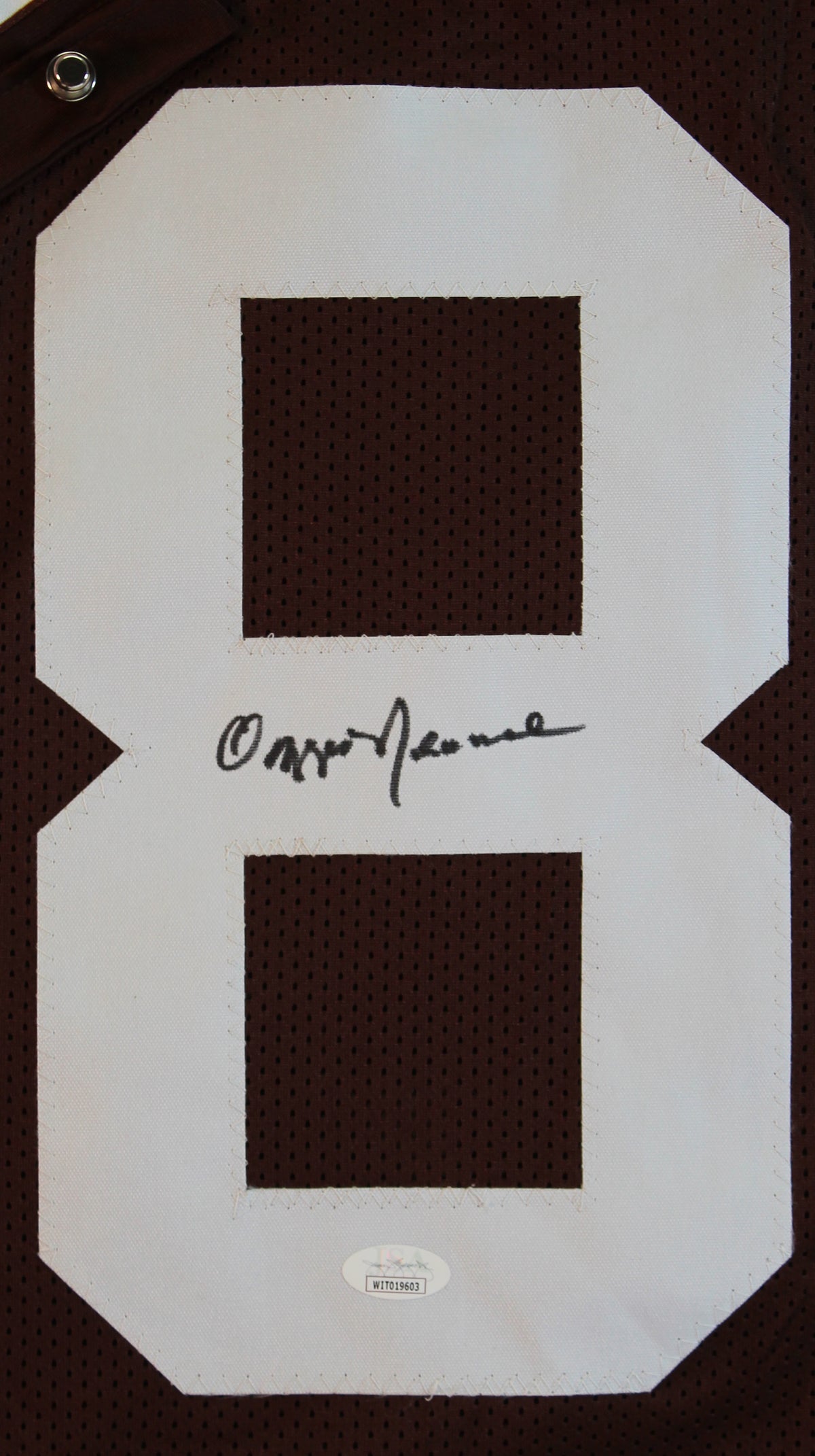 Ozzie Newsome Authentic Signed Brown Pro Style Jersey Autographed JSA