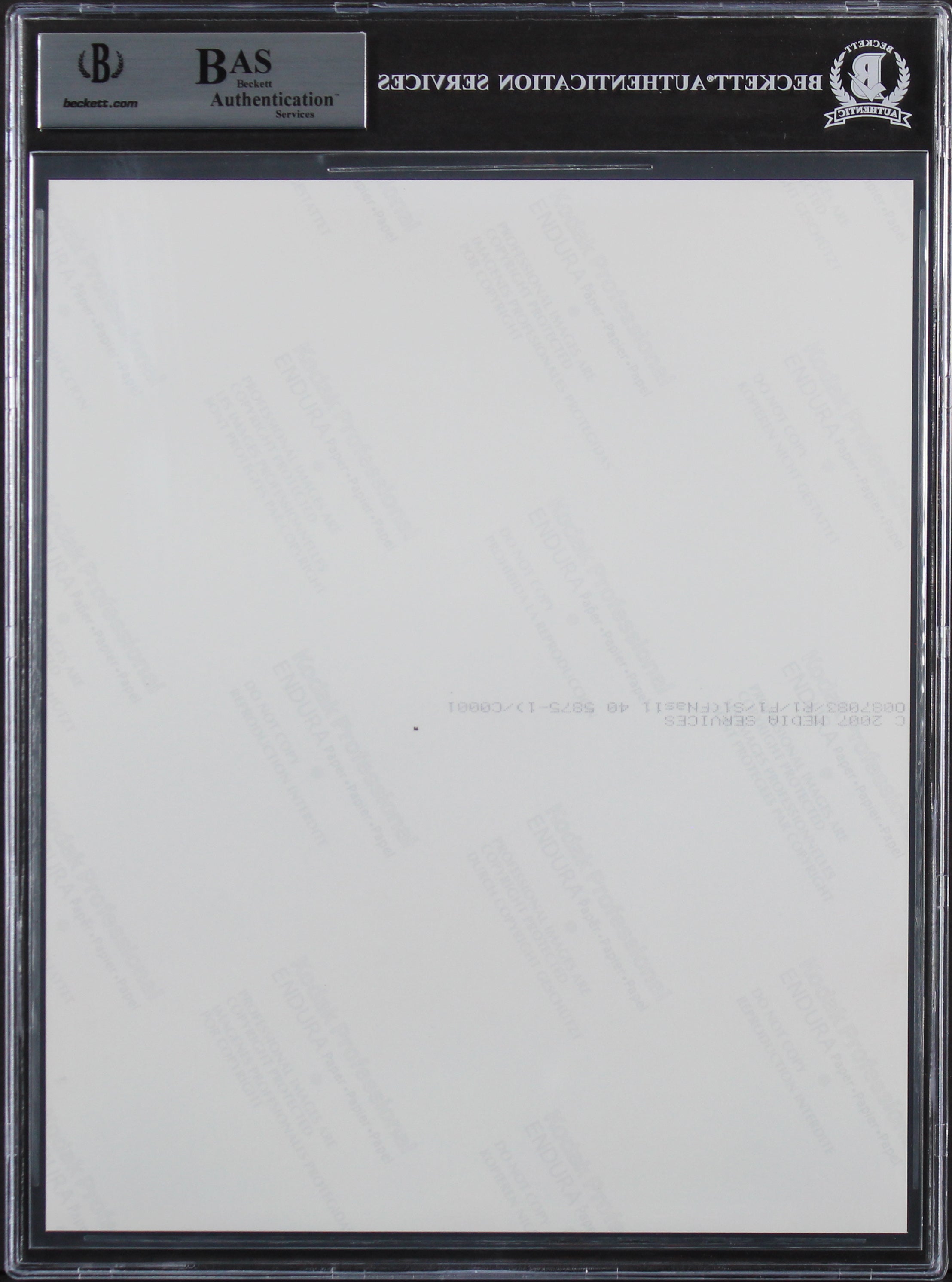 Edwin Buzz Aldrin "1969 AD Apollo XI" Authentic Signed 8x10 B&W Photo BAS Slab
