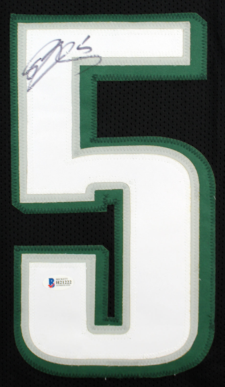 Eagles Donovan McNabb Authentic Signed Black Jersey Autographed BAS Witnessed