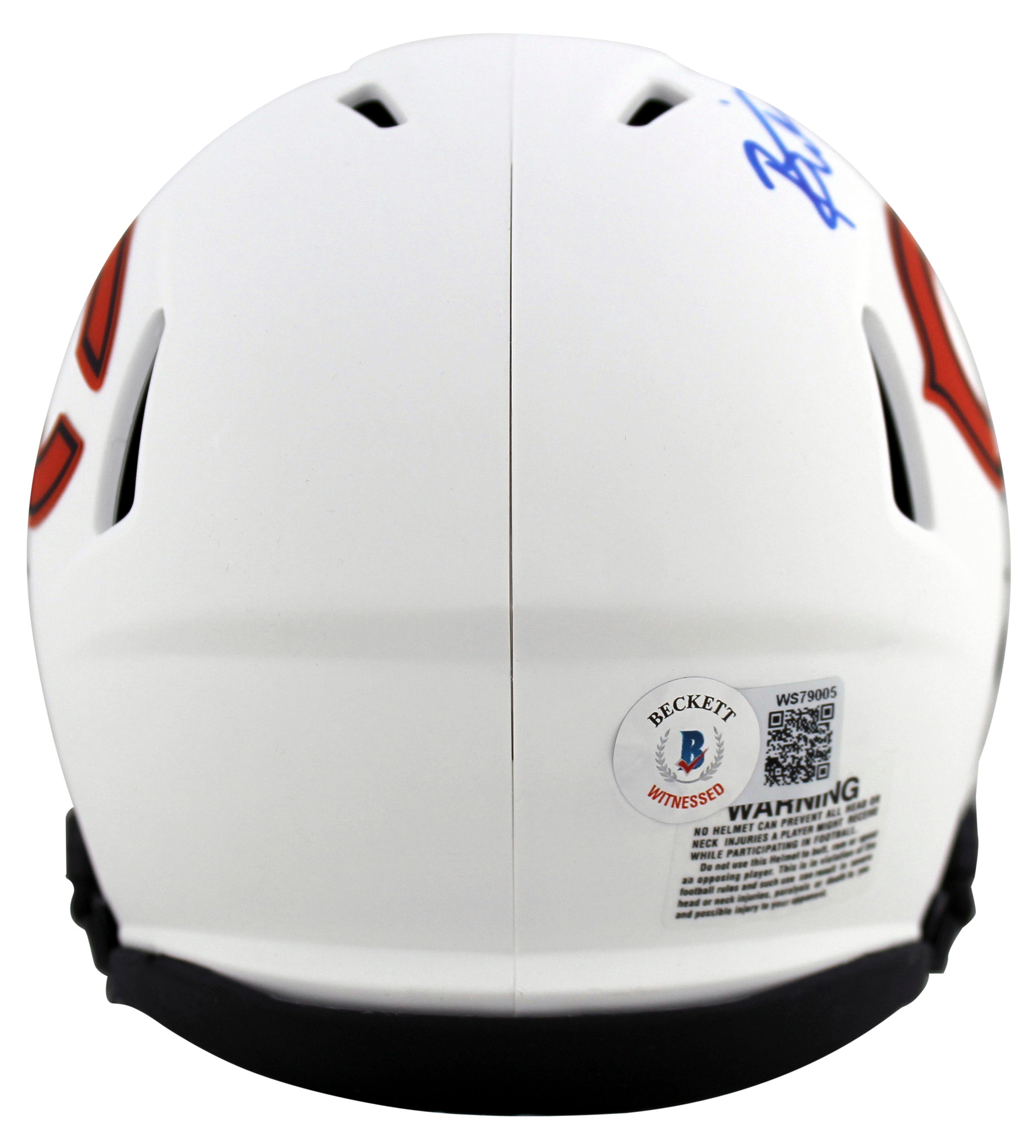 Bears Brian Urlacher Authentic Signed Lunar Speed Mini Helmet BAS Witnessed