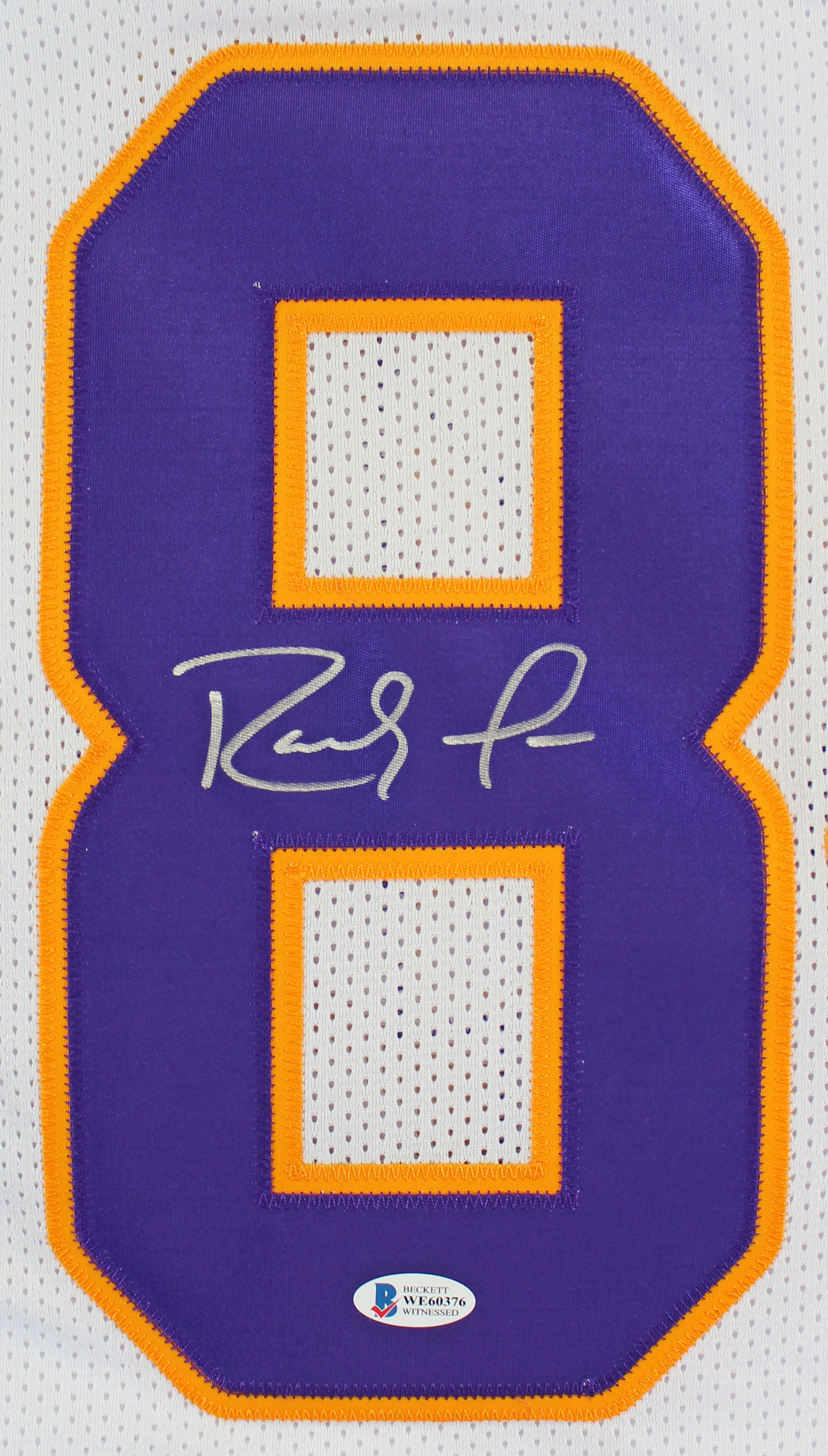 Randy Moss Authentic Signed White Pro Style Jersey Autographed BAS Witnessed