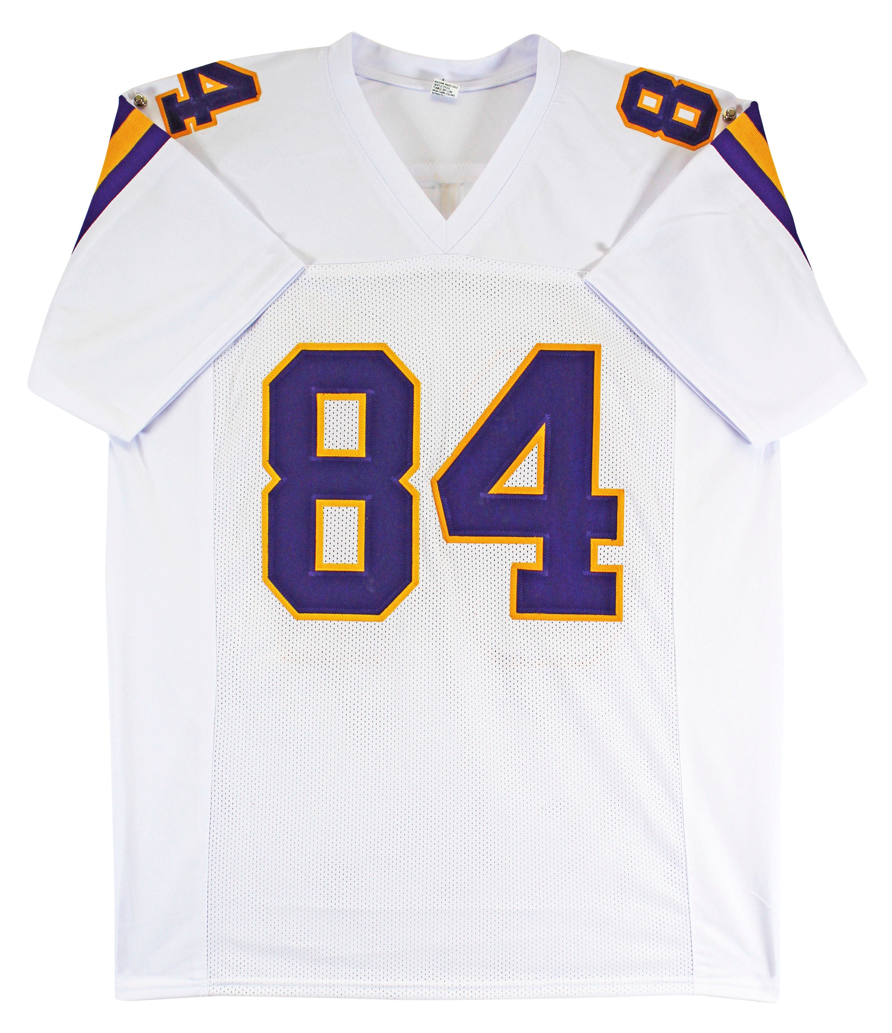 Randy Moss Authentic Signed White Pro Style Jersey Autographed BAS Witnessed