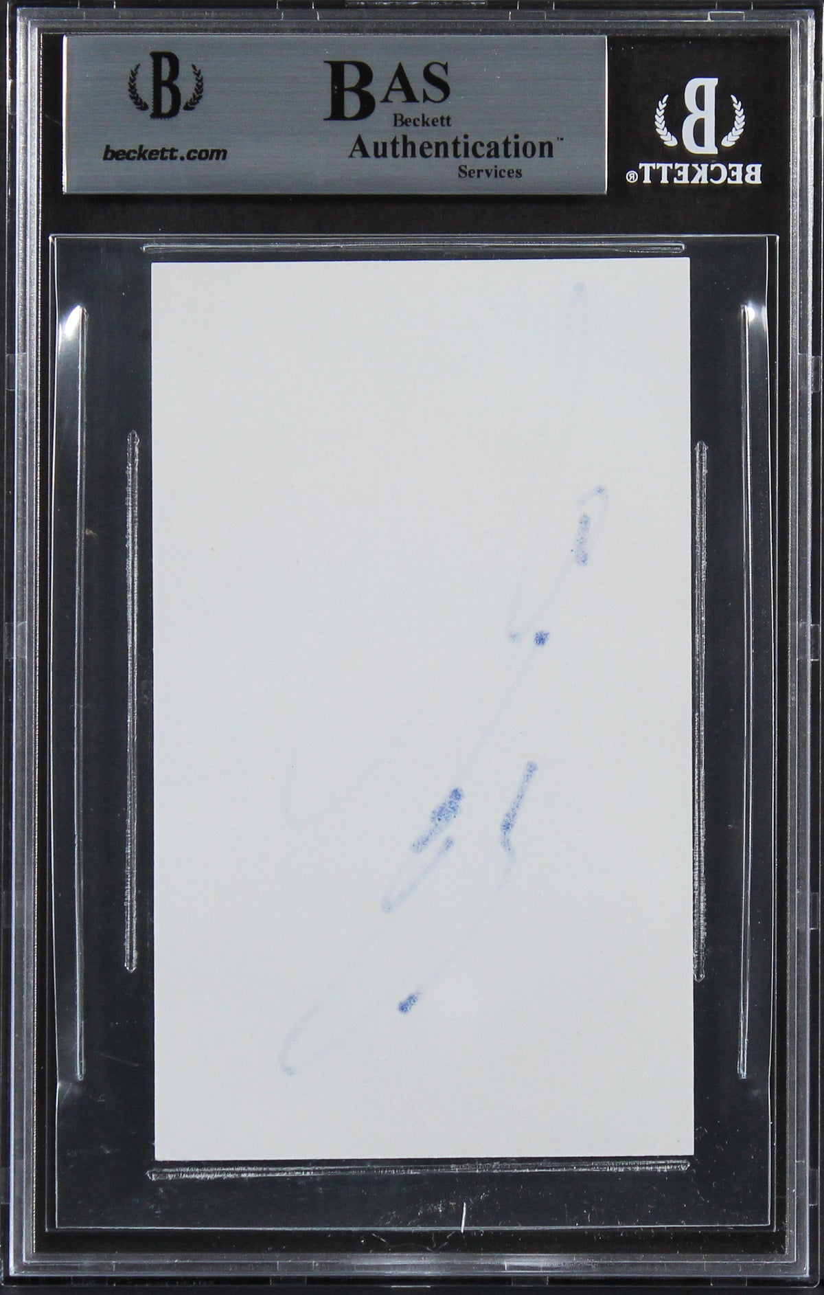 Cedric The Entertainer The Neighborhood Authentic Signed 3x5 Index Card BAS Slab