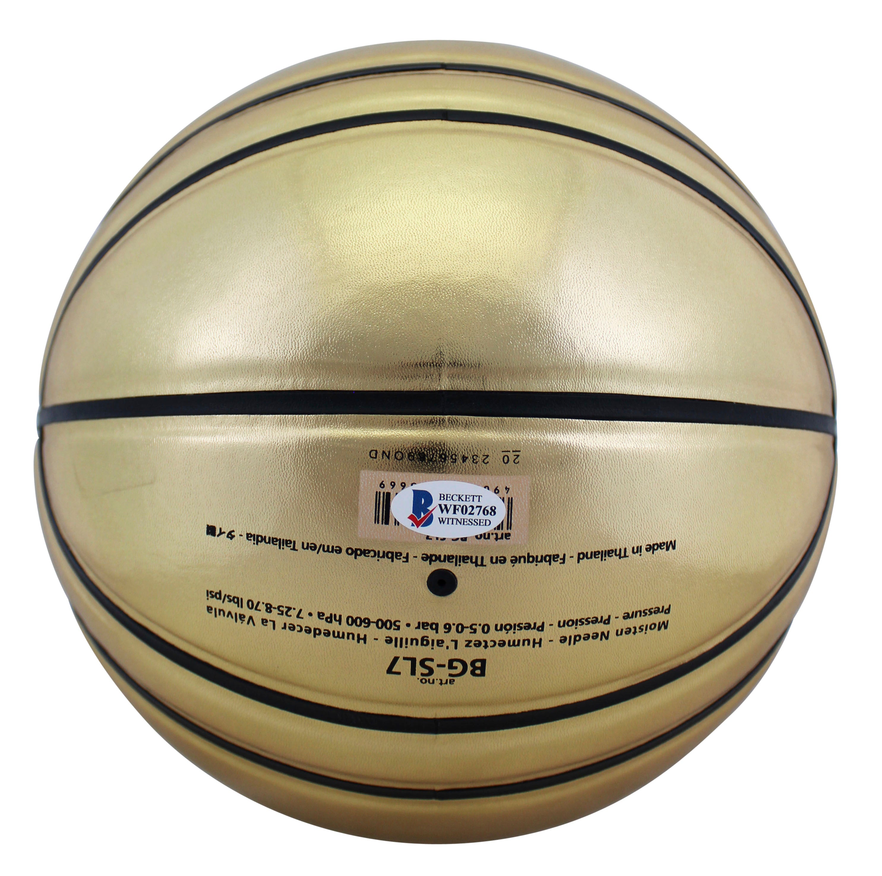 Lakers Shaquille O'Neal Authentic Signed Molten Basketball Autographed BAS
