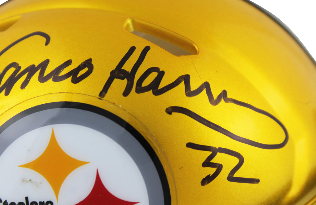 Steelers Franco Harris Signed Flash Speed Mini Helmet BAS Witnessed #WX48981