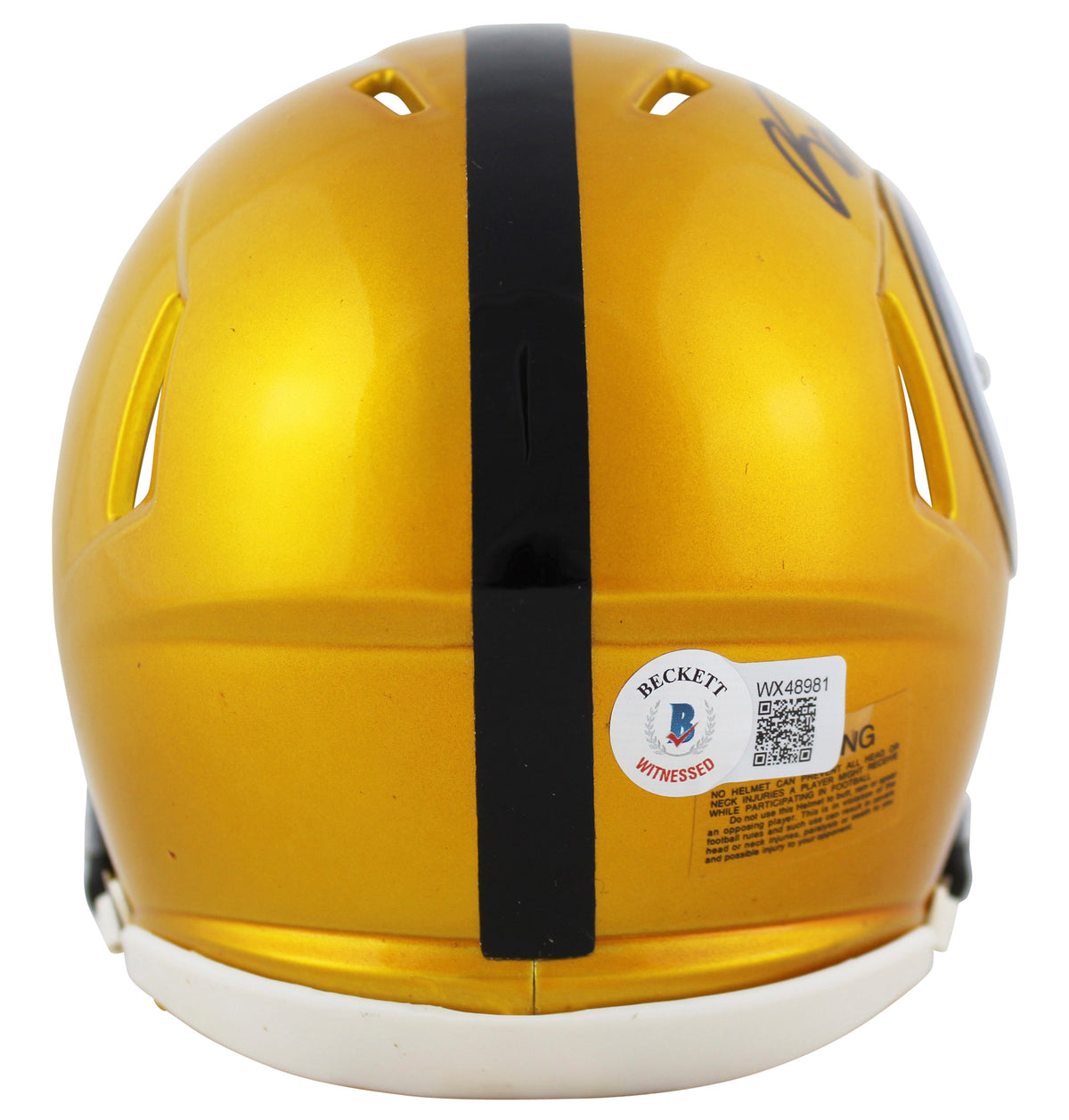 Steelers Franco Harris Signed Flash Speed Mini Helmet BAS Witnessed #WX48981