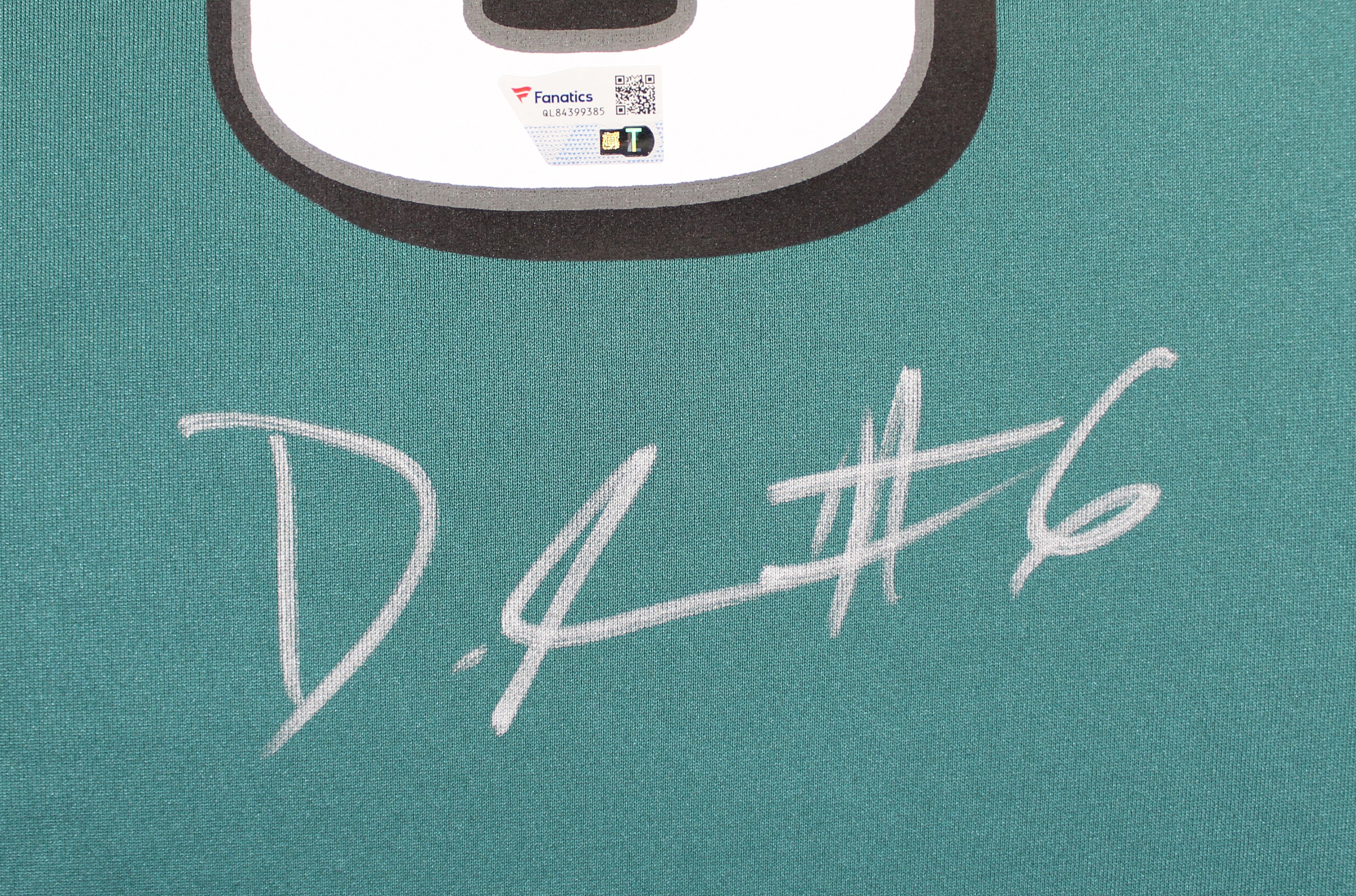 Eagles DeVonta Smith Authentic Signed Green Nike Game Jersey Fanatics