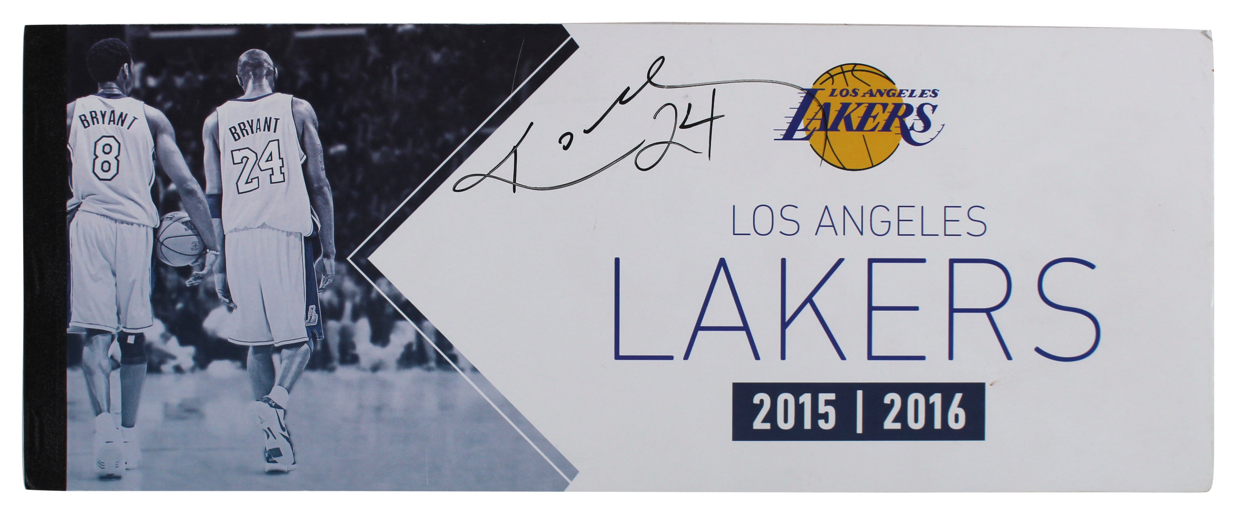 Lakers Kobe Bryant Signed 2015-16 Final Season Season Ticket Holder Book BAS