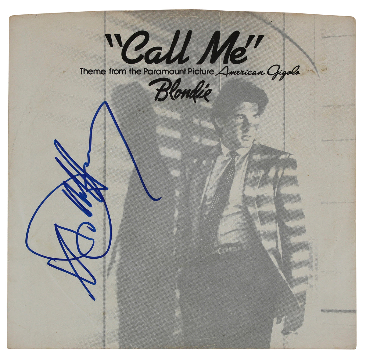 Debbie Harry Blondie Authentic Signed Call Me 45 RPM Album Cover BAS #BG82340