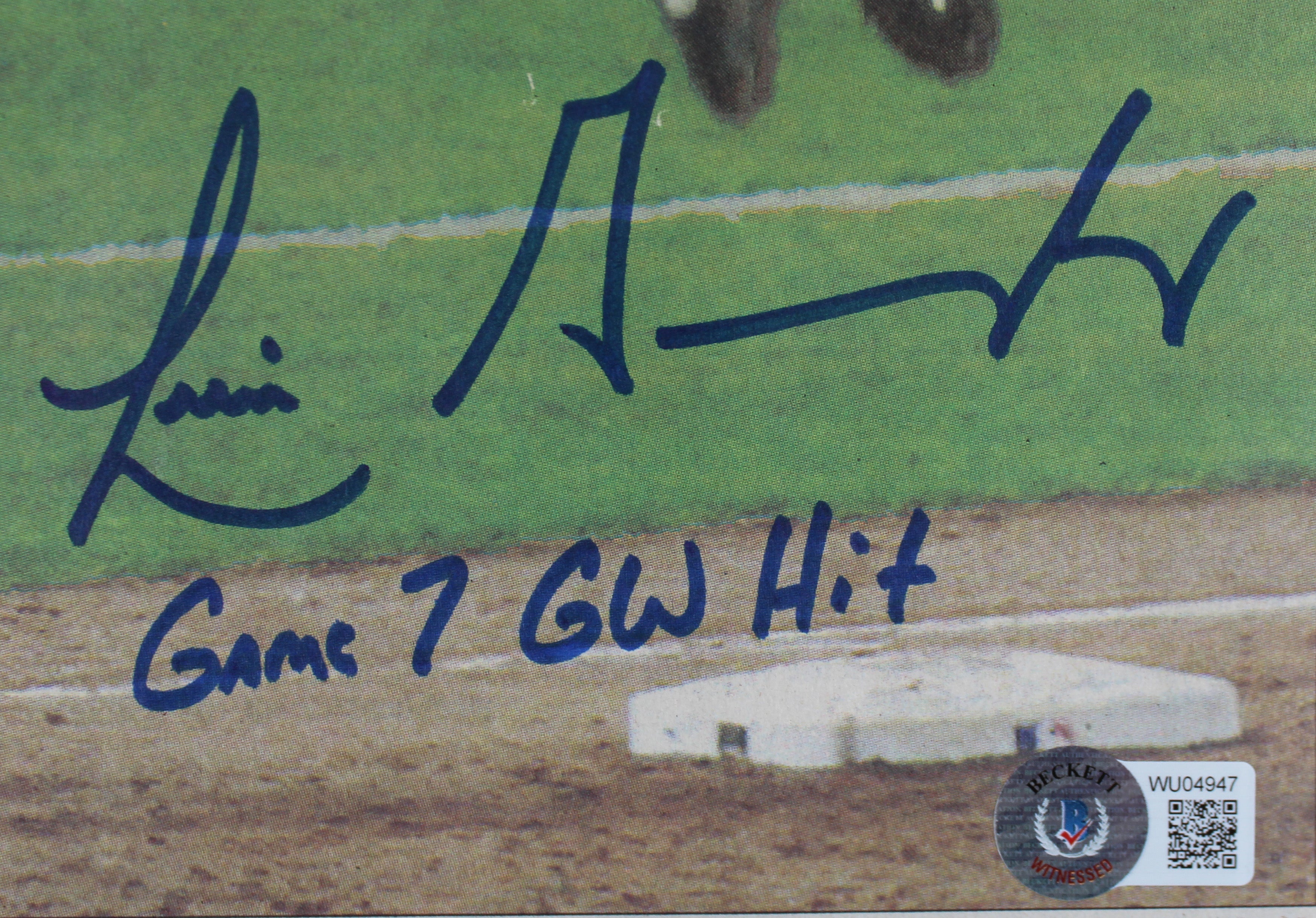 D-Backs Luis Gonzalez "Game 7 GW Hit" Signed AZ Republic Newspaper BAS #WU04947