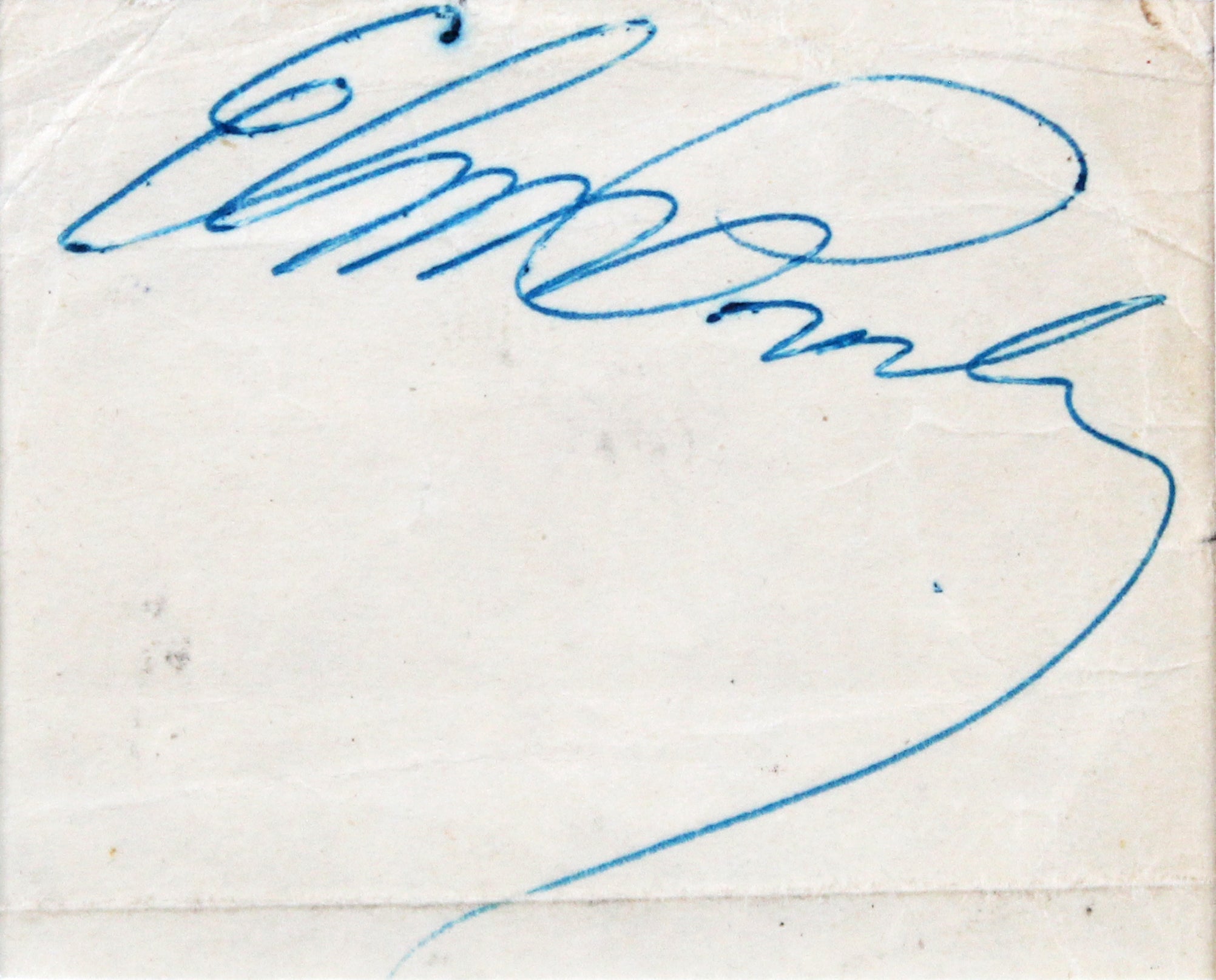 Elvis Presley Authentic Signed & Framed Cut Signature JSA #YY84429