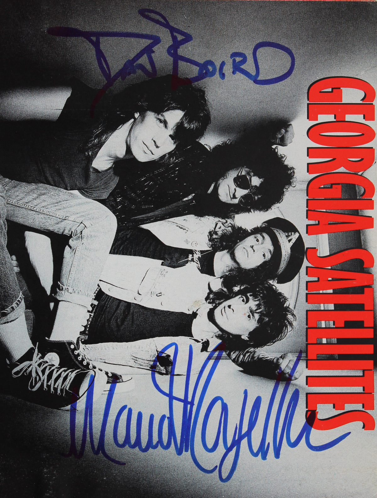 Dan Baird & Mauro Magellan Signed Keep Your Hands to Yourself 45 Album Cover BAS