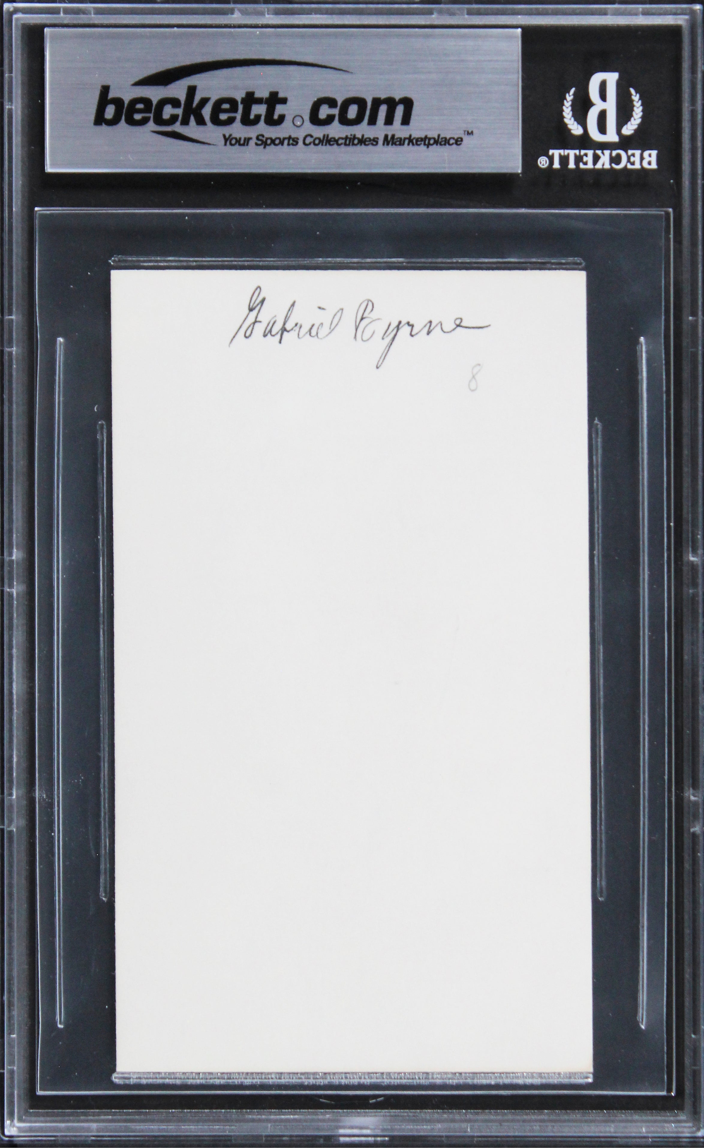 Gabriel Byrne The Usual Suspects Authentic Signed 3x5 Index Card BAS Slabbed 2
