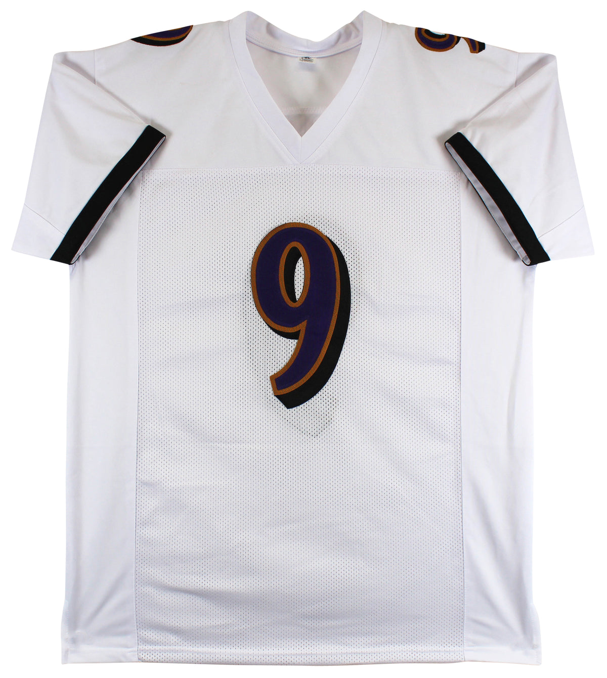 Justin Tucker Authentic Signed White Pro Style Jersey Autographed BAS Witnessed