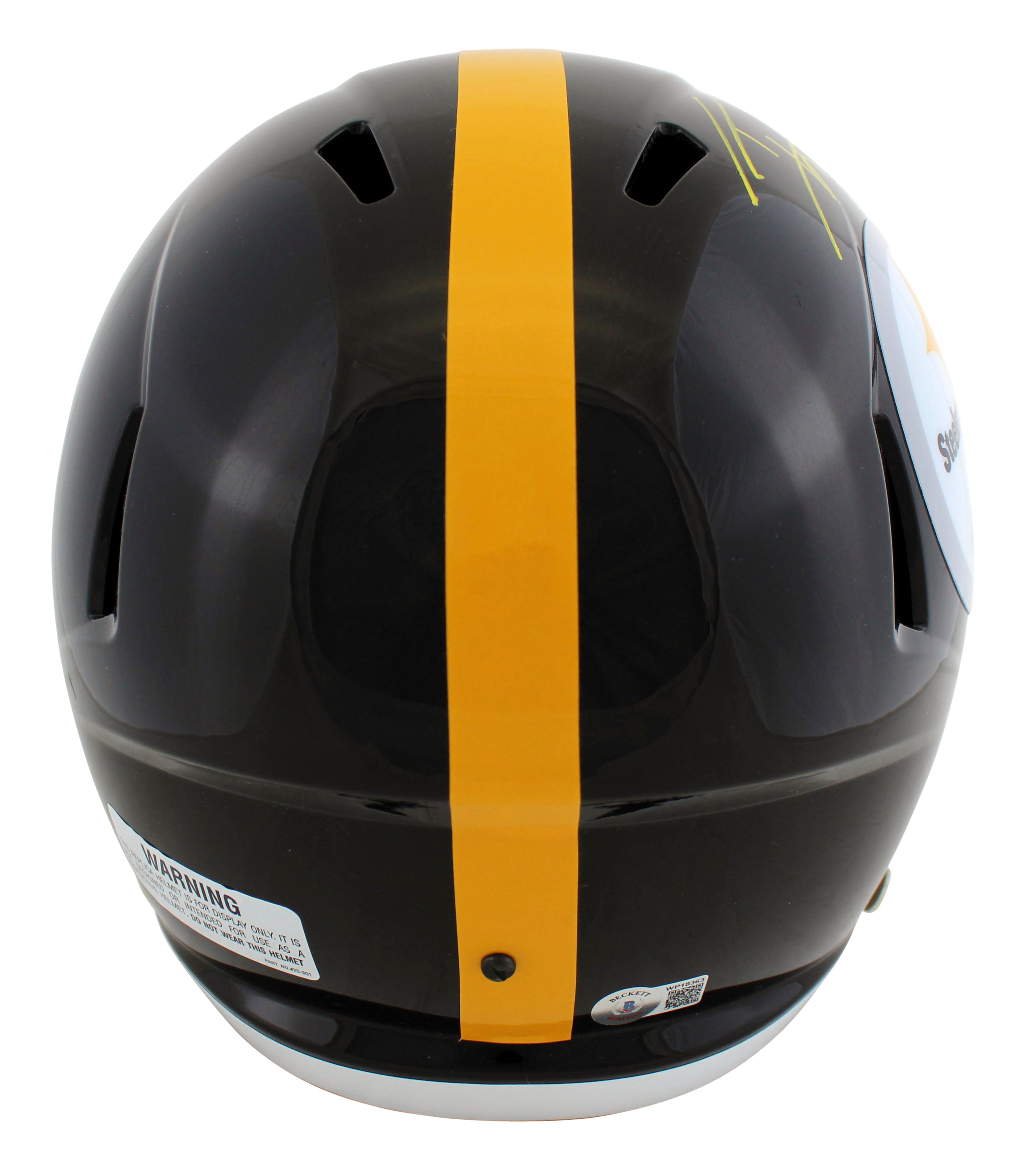 Steelers T.J. Watt Authentic Signed Full Size Speed Rep Helmet W/ Case JSA Wit