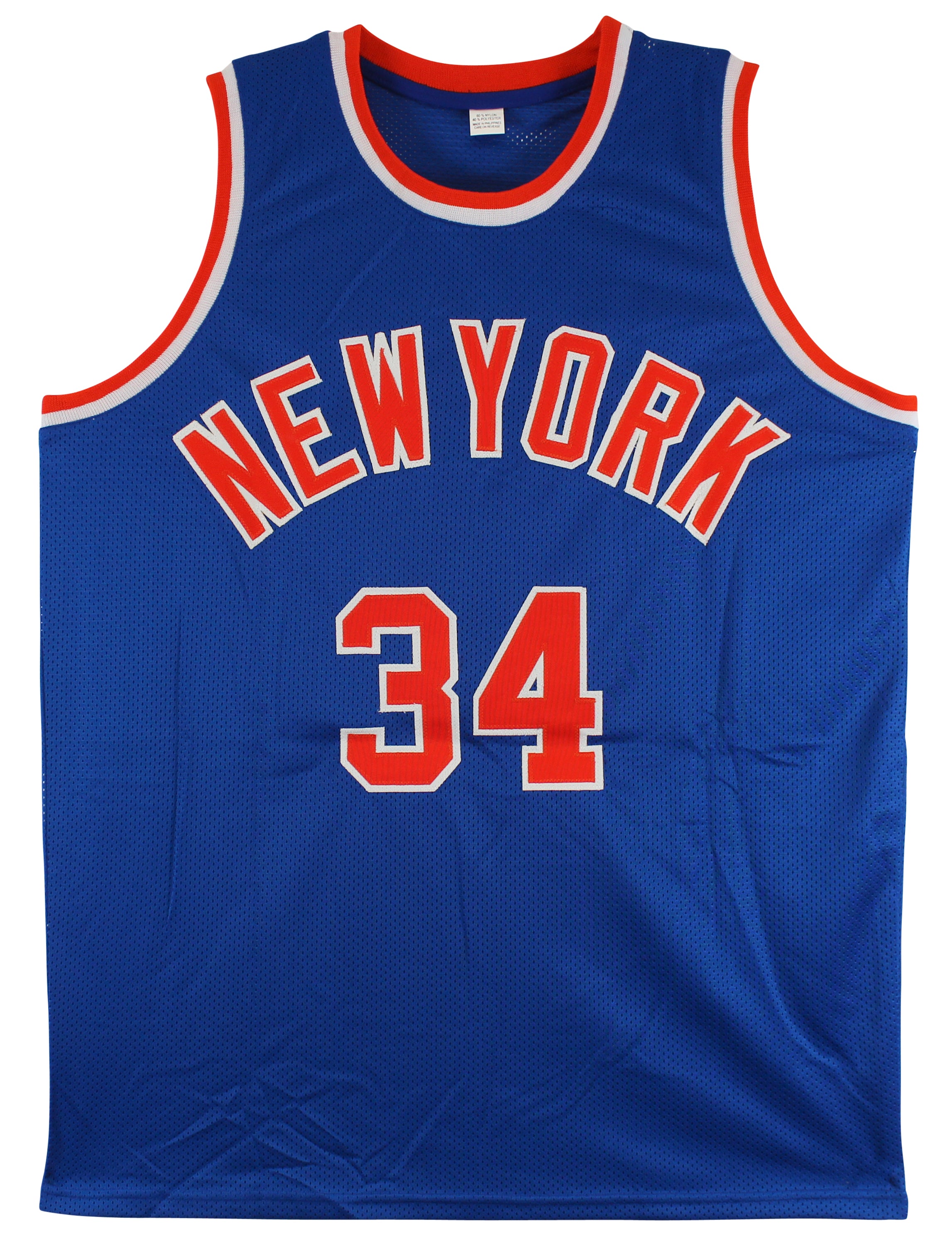 Charles Oakley Authentic Signed Blue Pro Style Jersey Autographed JSA