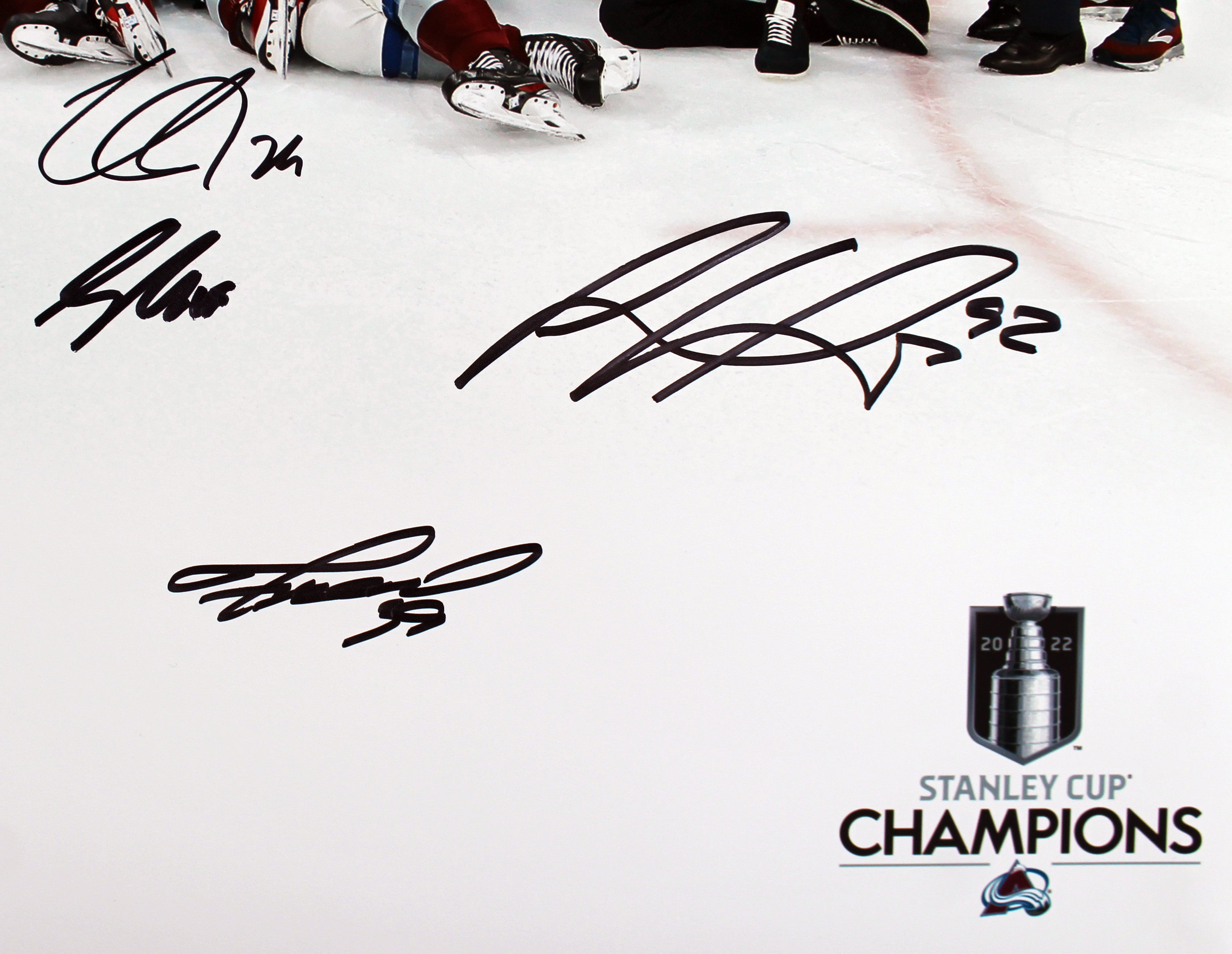 Avalanche (6) MacKinnon, Landeskog, +4 Signed 16x20 Photo LE #8/100 Fanatics