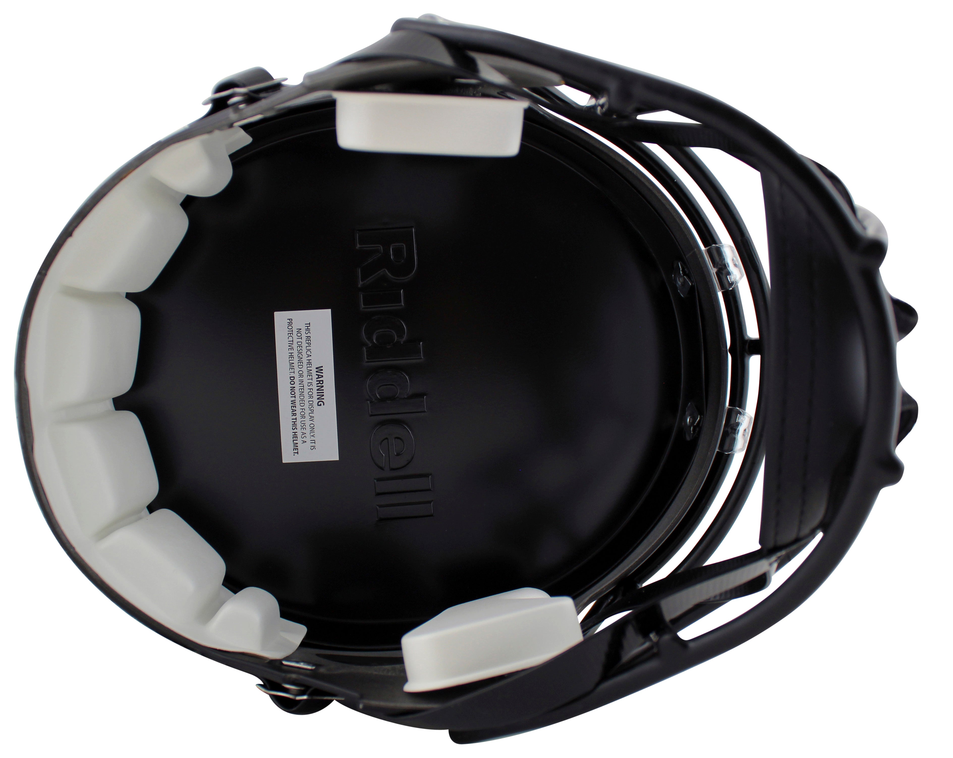 Miami Michael Irvin Signed 2017 Alt Black Full Size Speed Rep Helmet BAS Wit