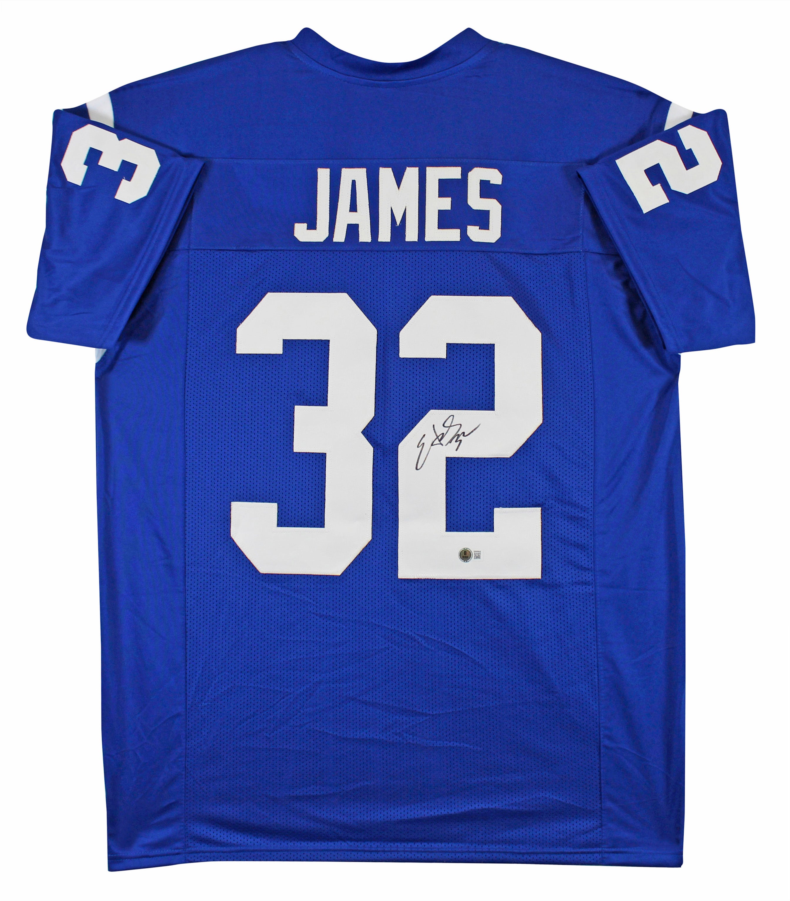 Edgerrin James Authentic Signed Blue Pro Style Jersey Autographed BAS HOLIDAY DOORBUSTER
