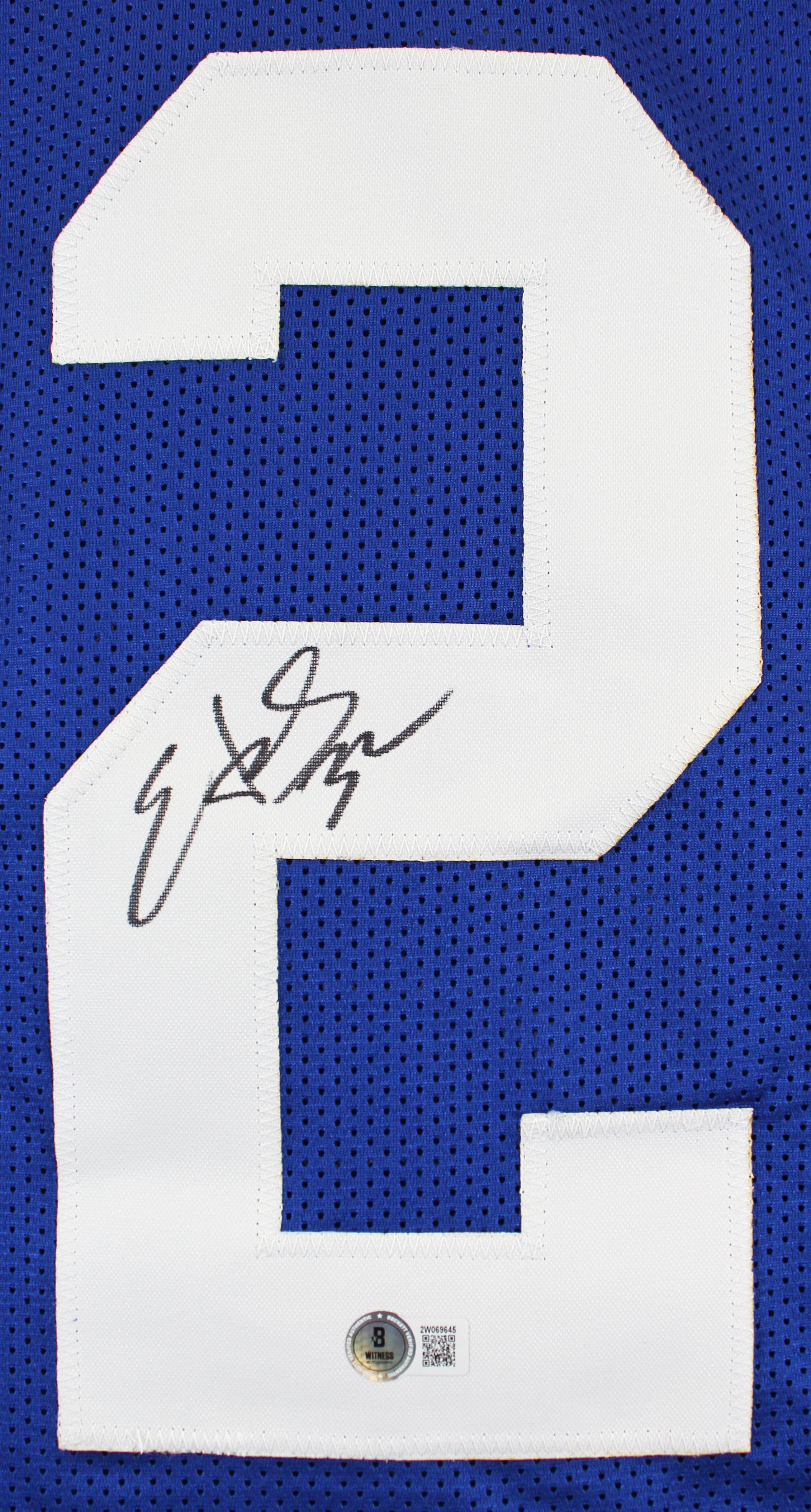 Edgerrin James Authentic Signed Blue Pro Style Jersey Autographed BAS HOLIDAY DOORBUSTER