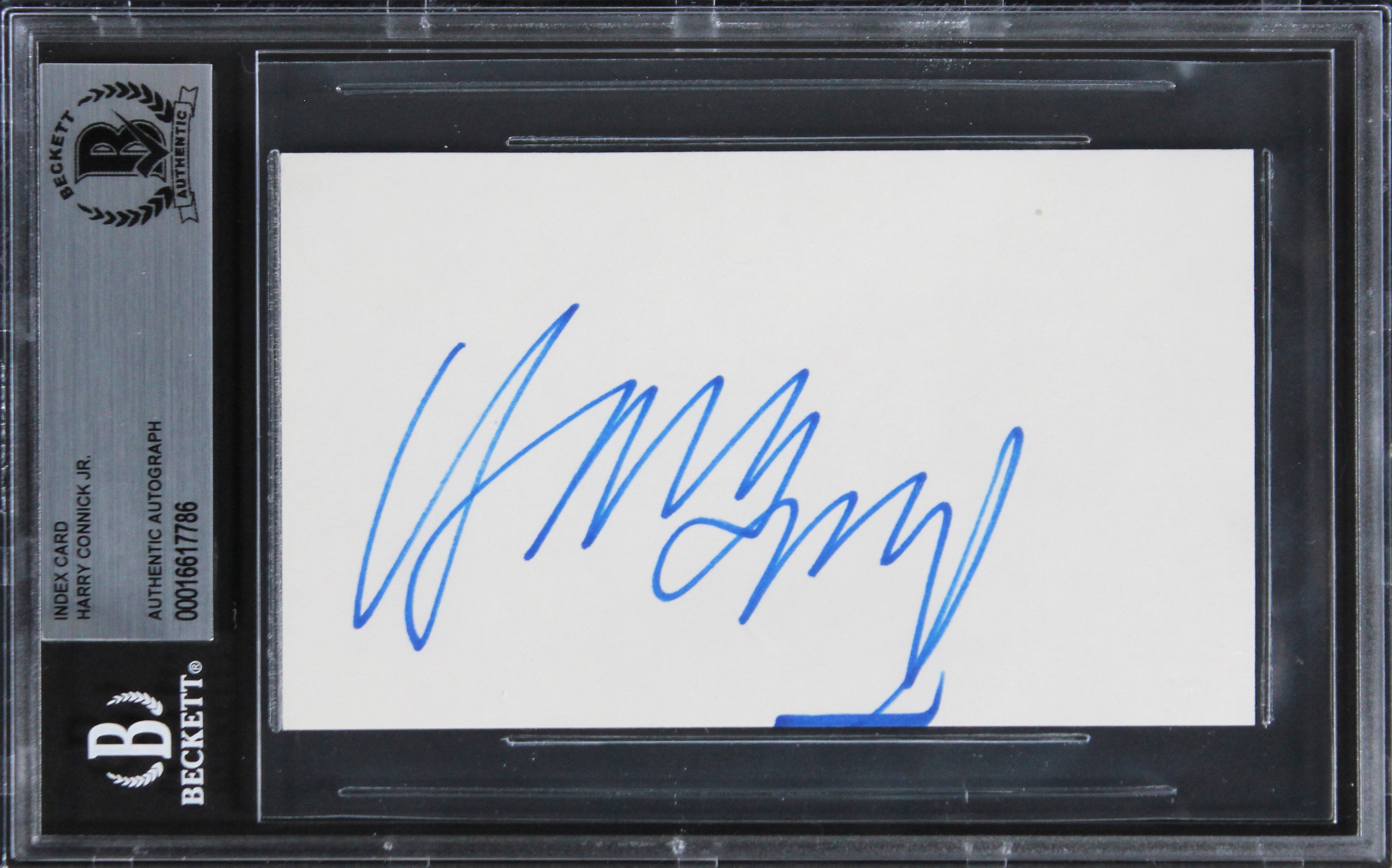 Harry Connick Jr. Hope Floats Authentic Signed 3x5 Index Card BAS Slabbed