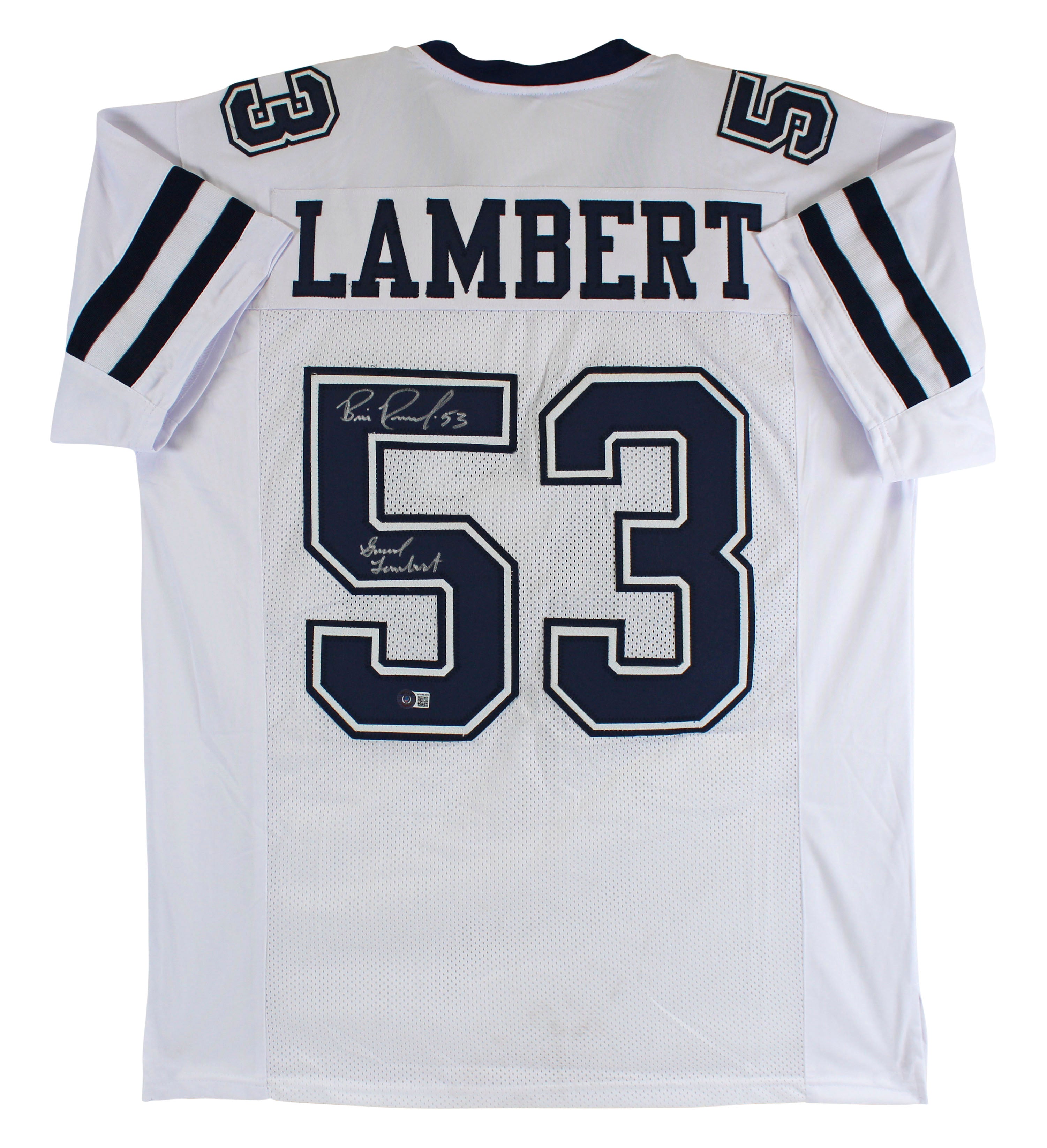 Bill Romanowski The Longest Yard Authentic Signed White Pro Style Jersey BAS Wit