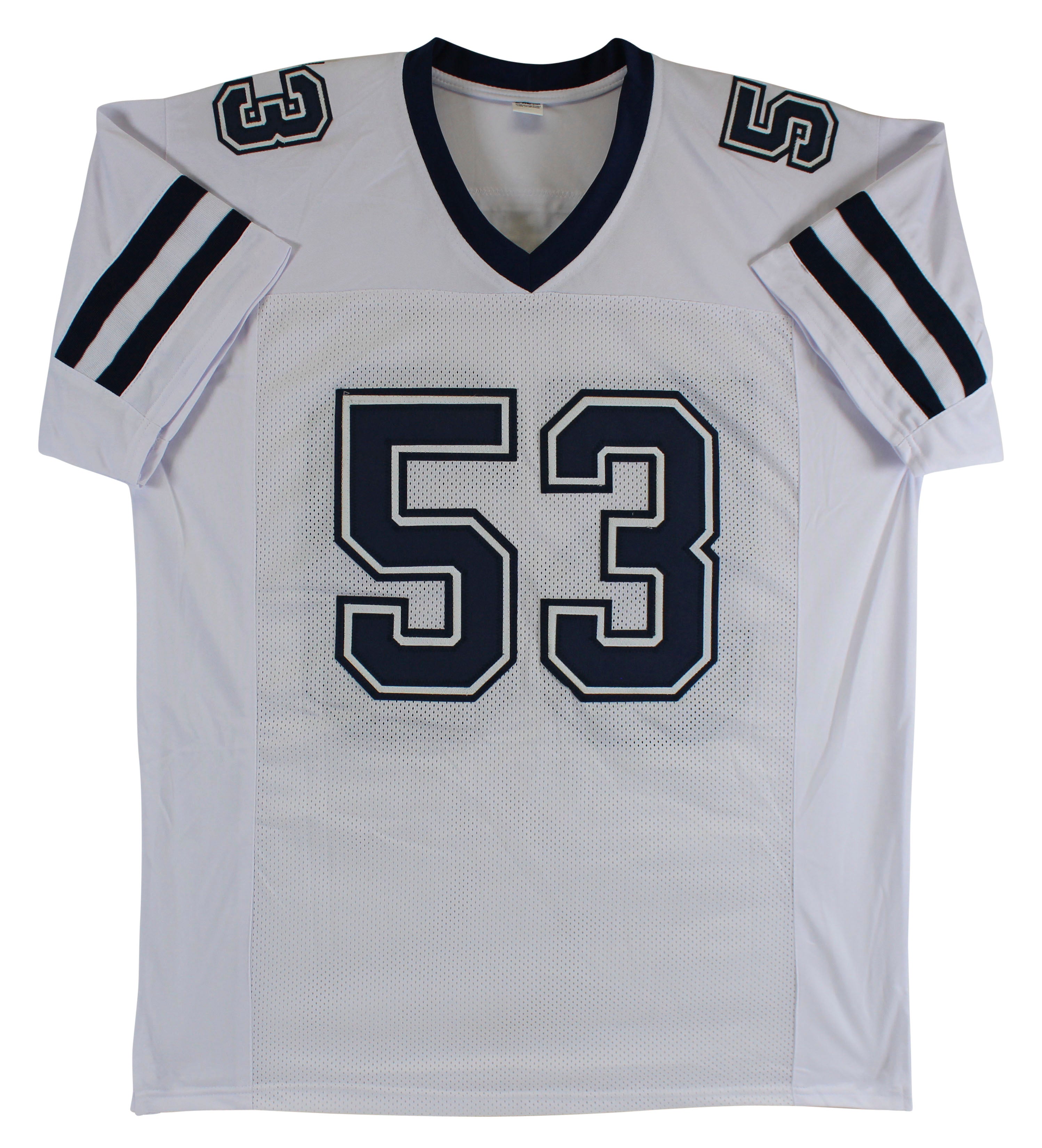 Bill Romanowski The Longest Yard Authentic Signed White Pro Style Jersey BAS Wit