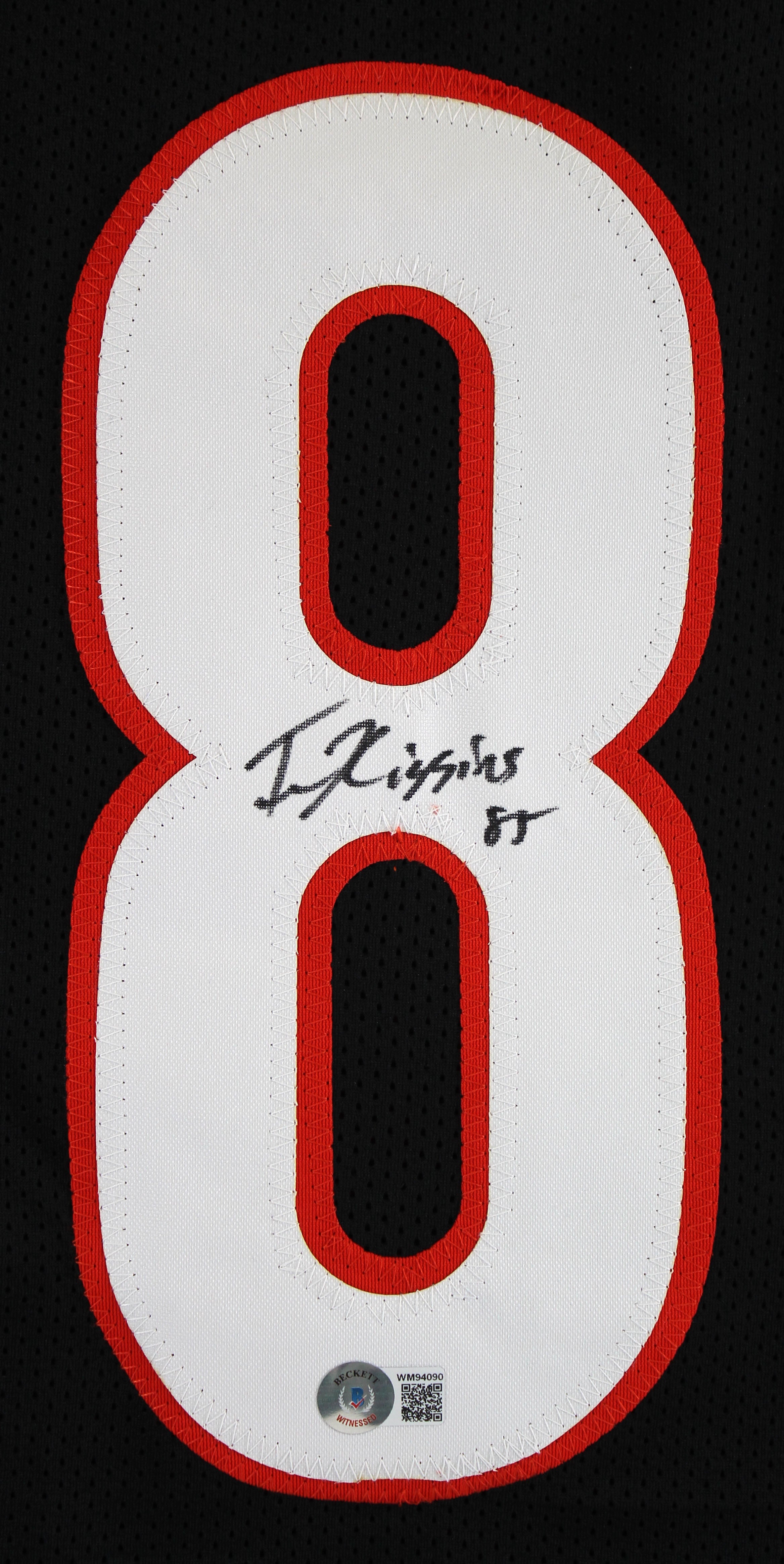 Tee Higgins Authentic Signed Solid Black Pro Style Jersey BAS Witnessed