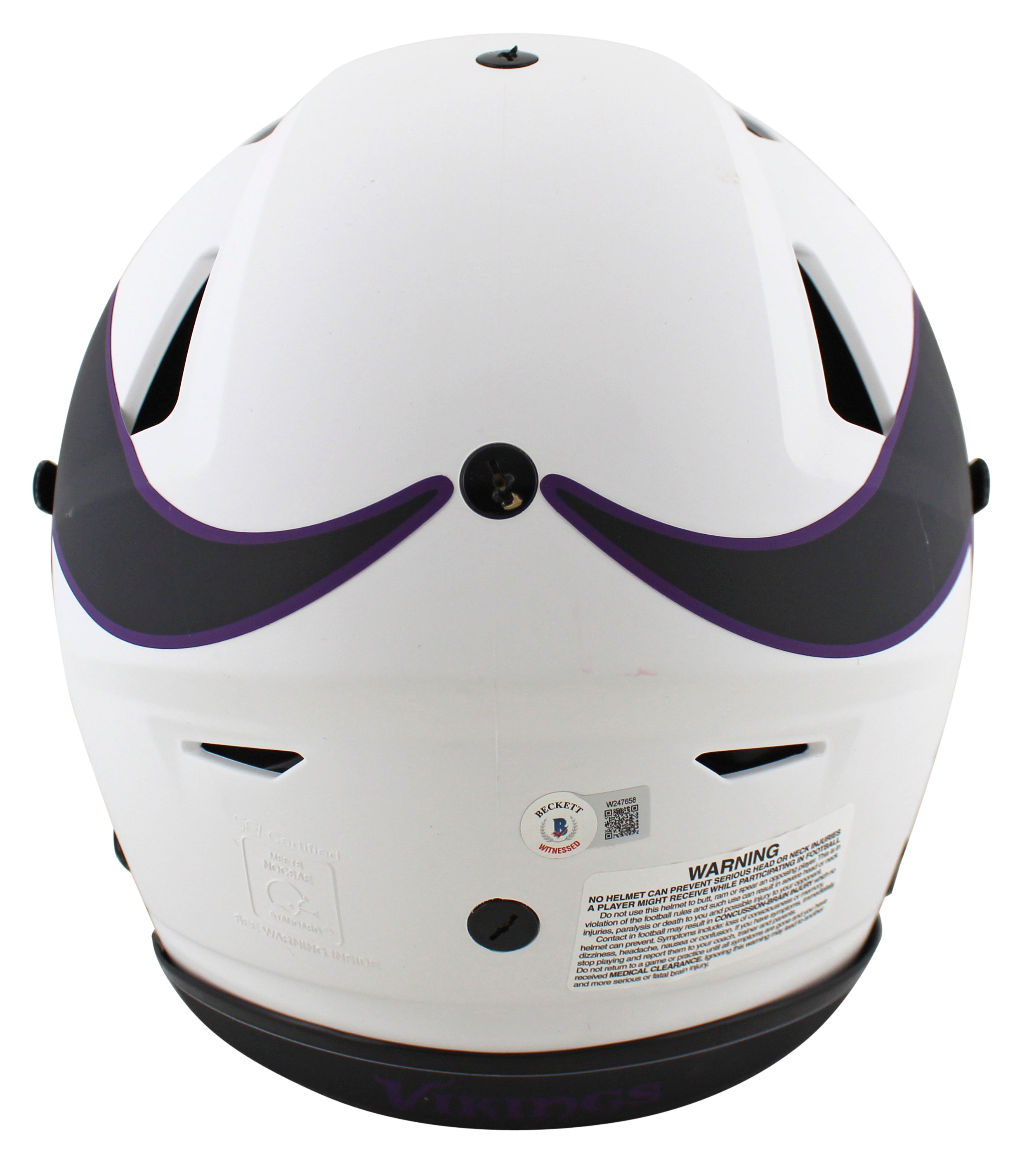 Vikings Justin Jefferson "HTG" Signed Lunar Speed Flex Full Size Helmet BAS Wit