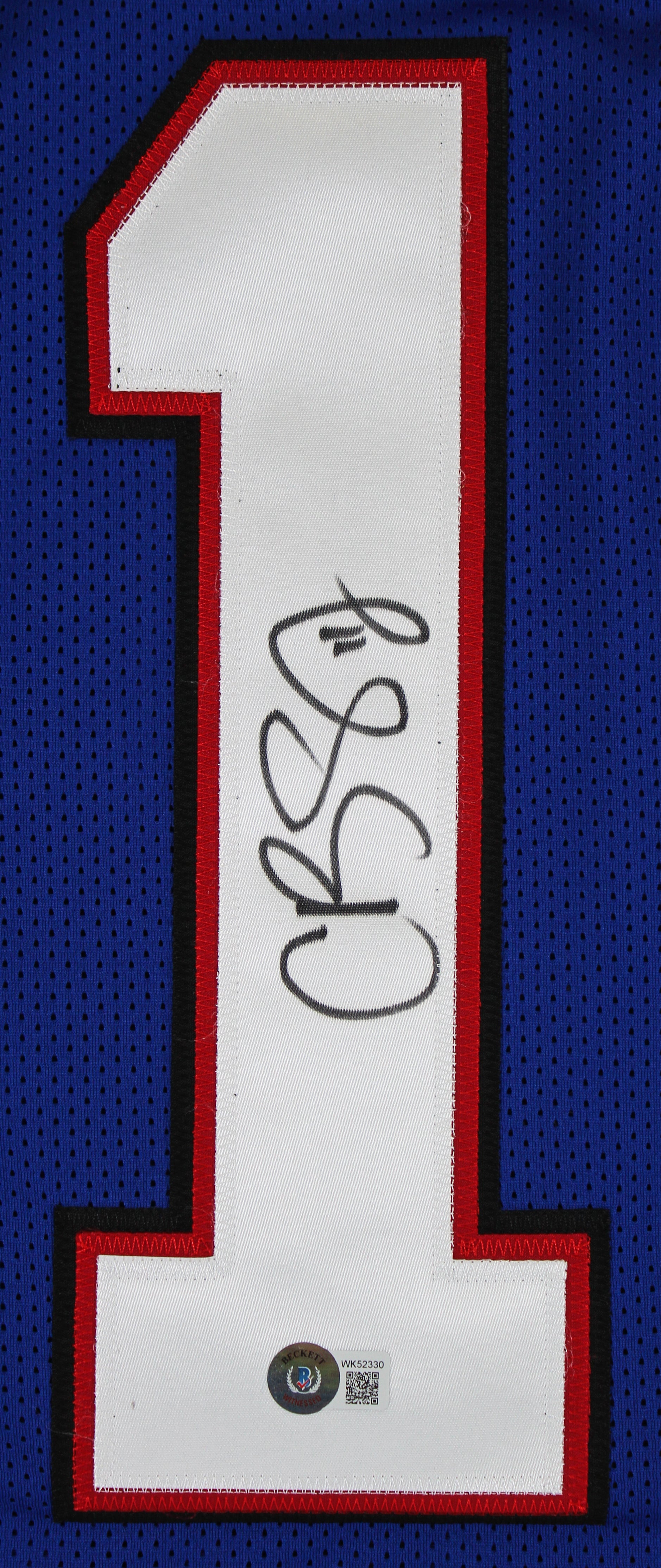 Cole Beasley Authentic Signed Blue Pro Style #11 Jersey Autographed BAS Witness