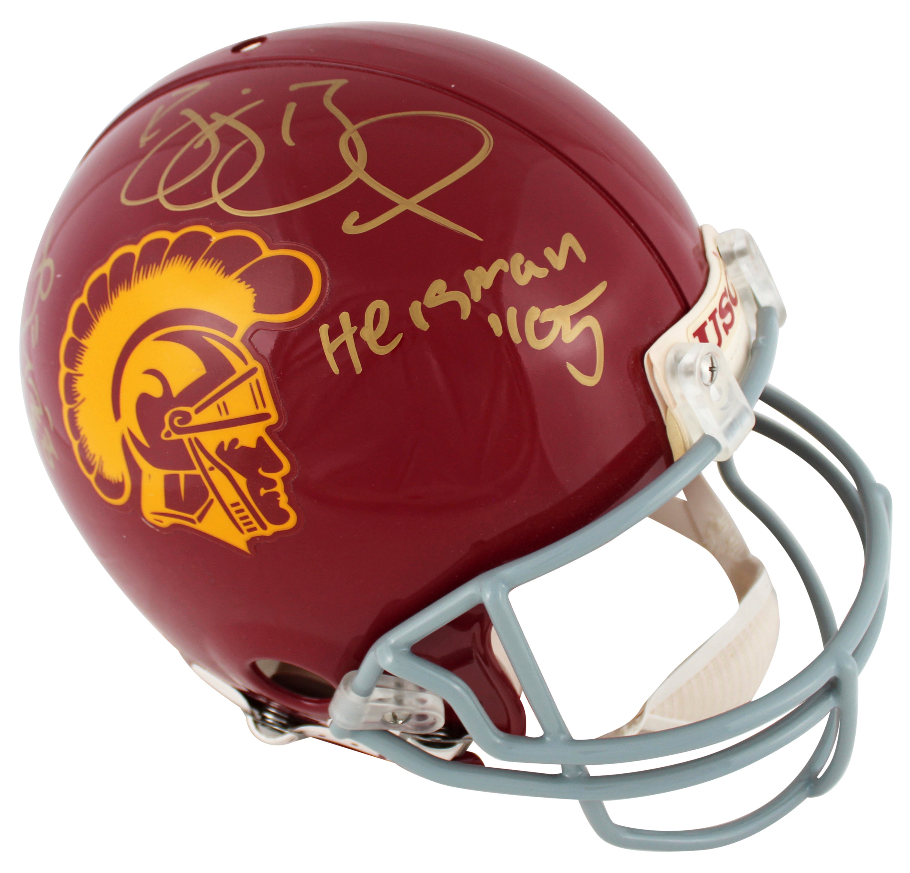 USC Reggie Bush & Matt Leinart Signed Full Size Proline Helmet BAS #BK02141