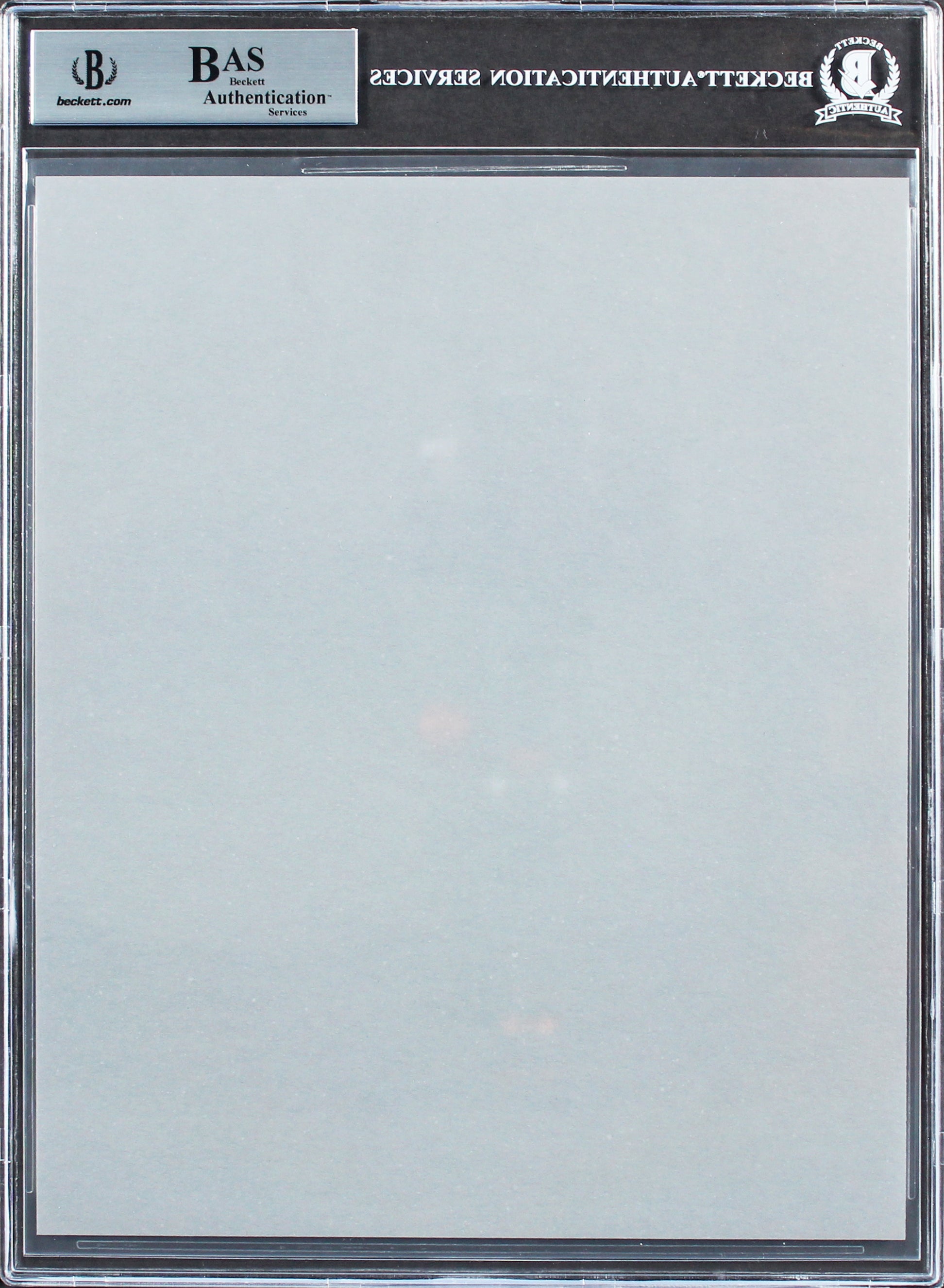 Lakers Shaquille O'Neal Authentic 3x Signed 8x10 Cut Signature BAS Slabbed